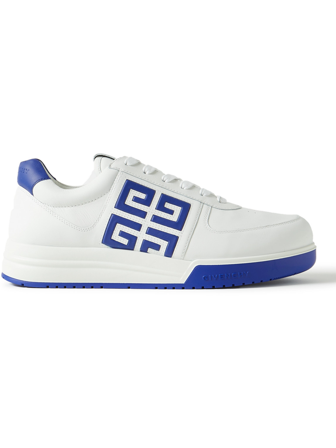 GIVENCHY G4 LOGO-EMBOSSED LEATHER SNEAKERS