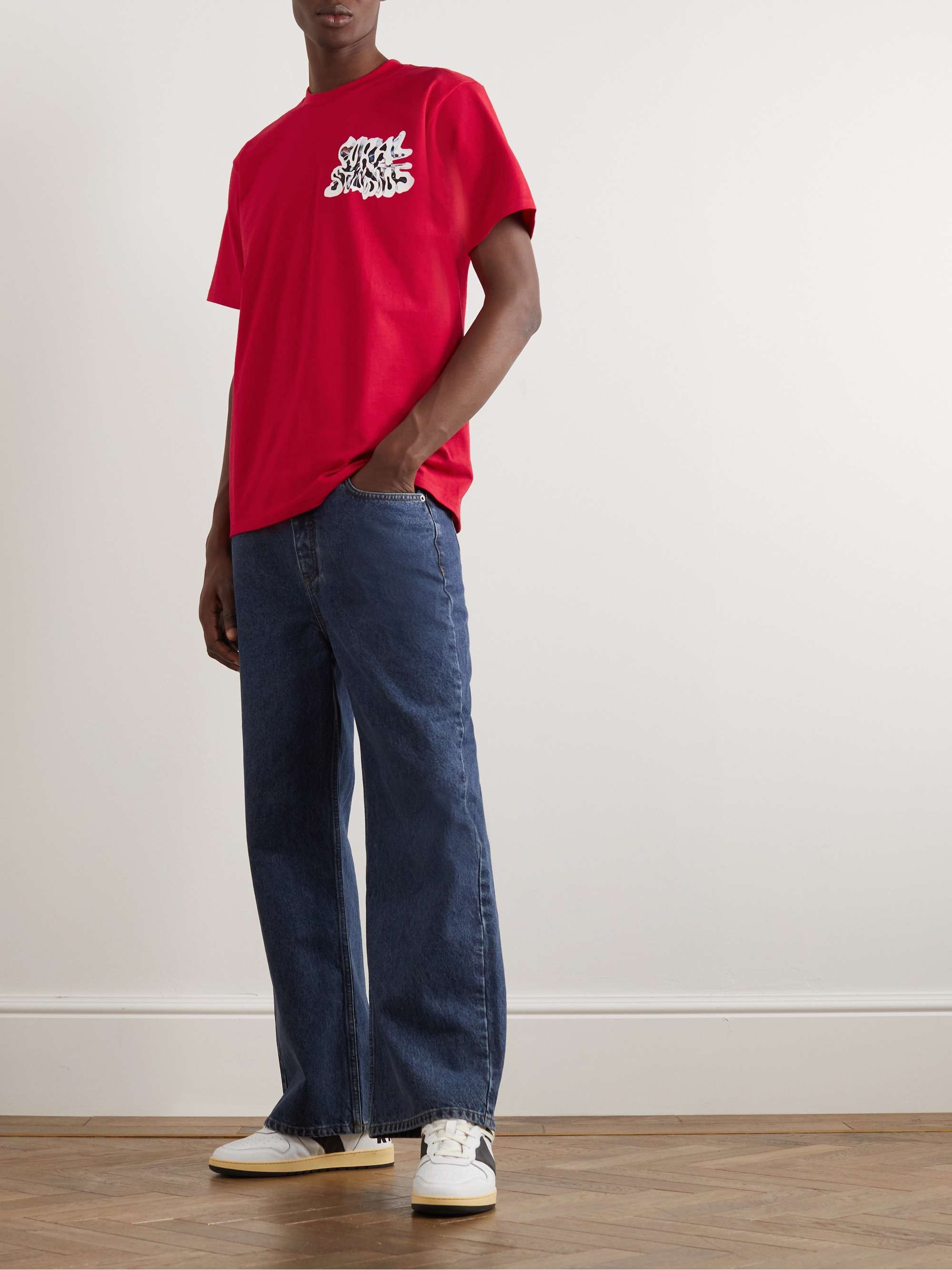 CORAL STUDIOS T-shirt in jersey di cotone con logo Metal Warp