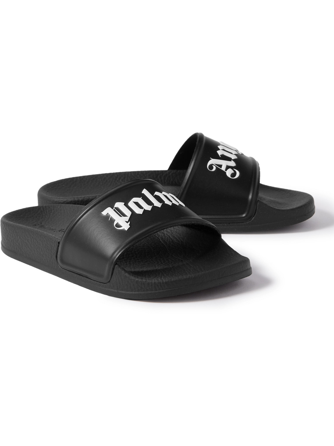 Palm Angels Pool Slide In Black/white