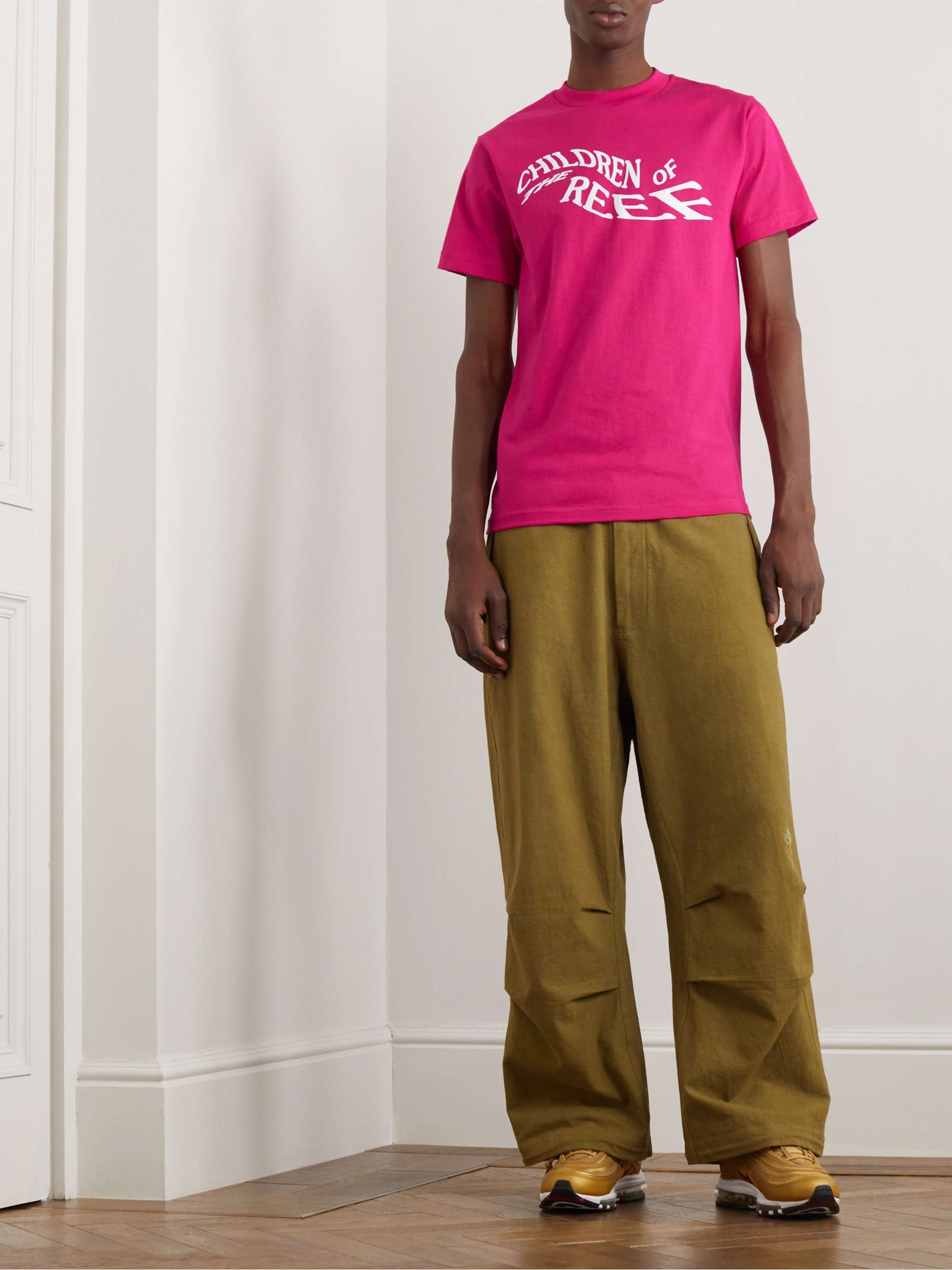 CORAL STUDIOS Printed Cotton-Jersey T-Shirt