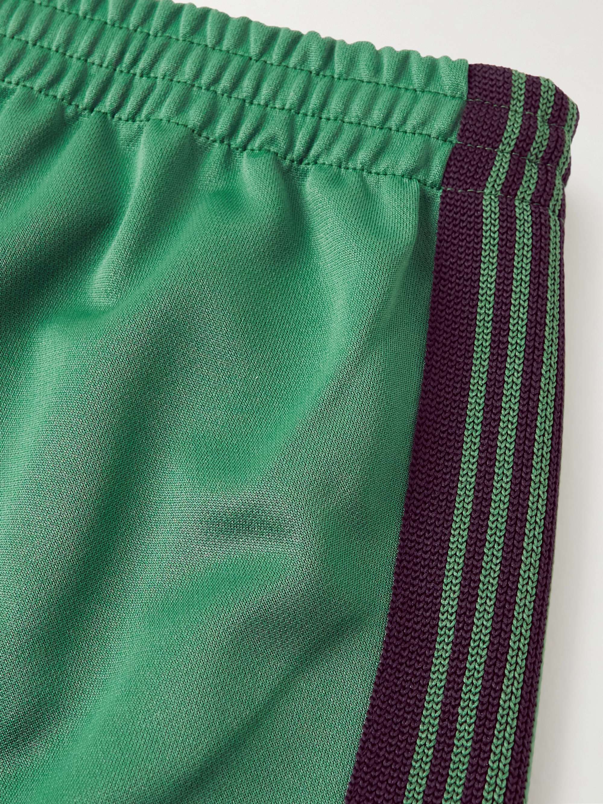 NEEDLES Straight-Leg Webbing-Trimmed Tech-Jersey Track Pants