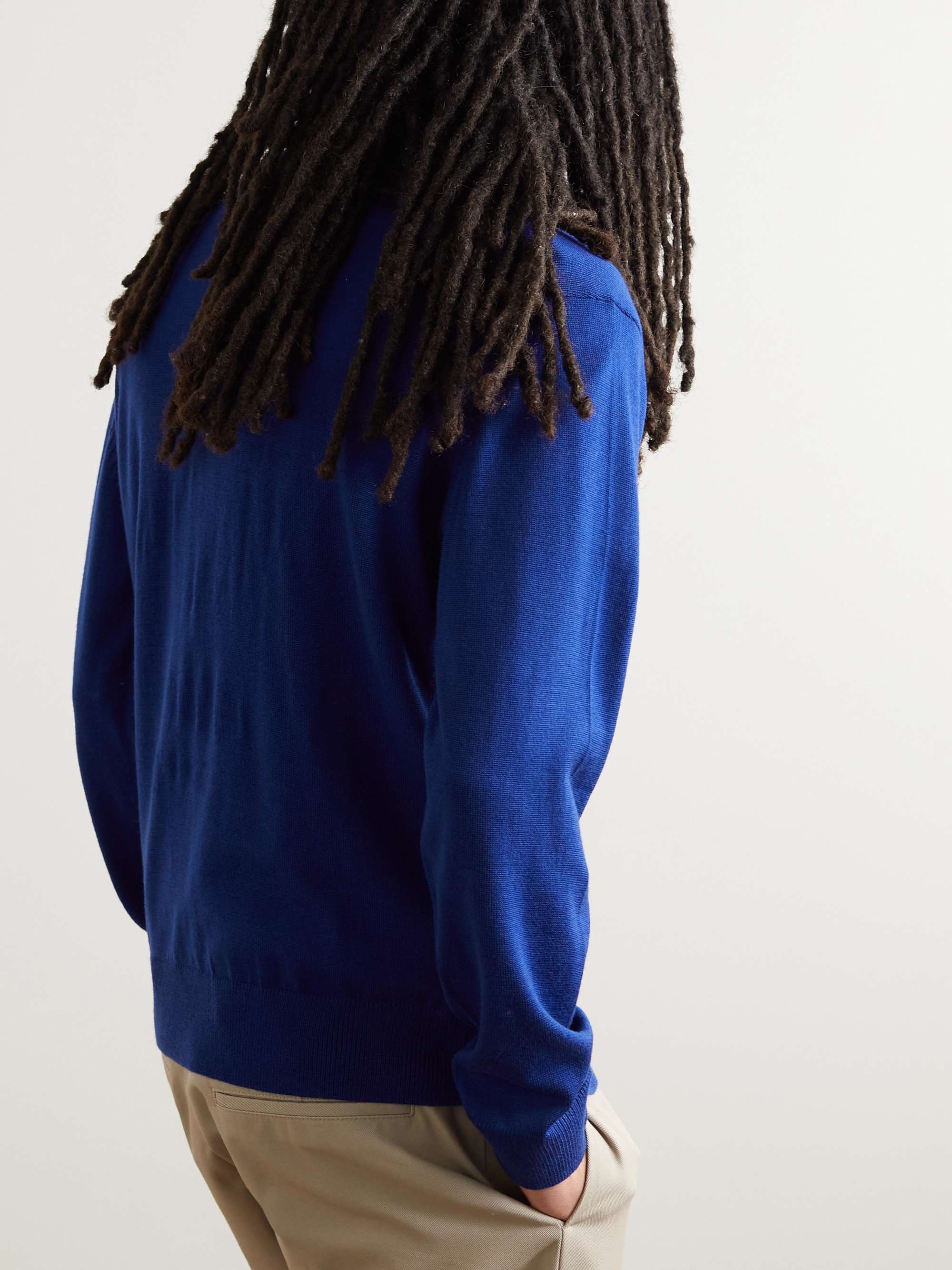 MAISON KITSUNÉ Logo-Appliquéd Wool Sweater