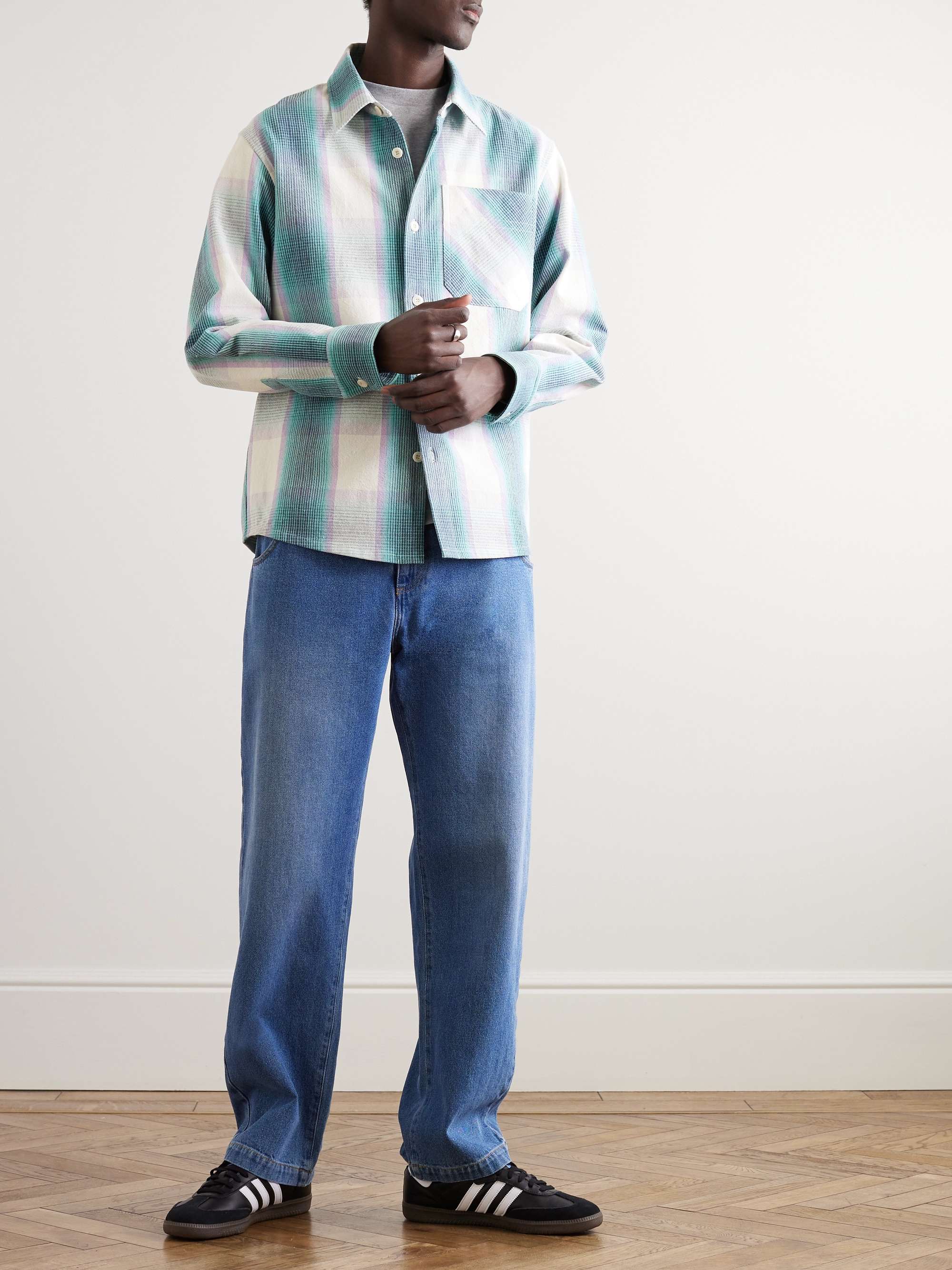 A.P.C. Basile Checked Cotton-Blend Shirt