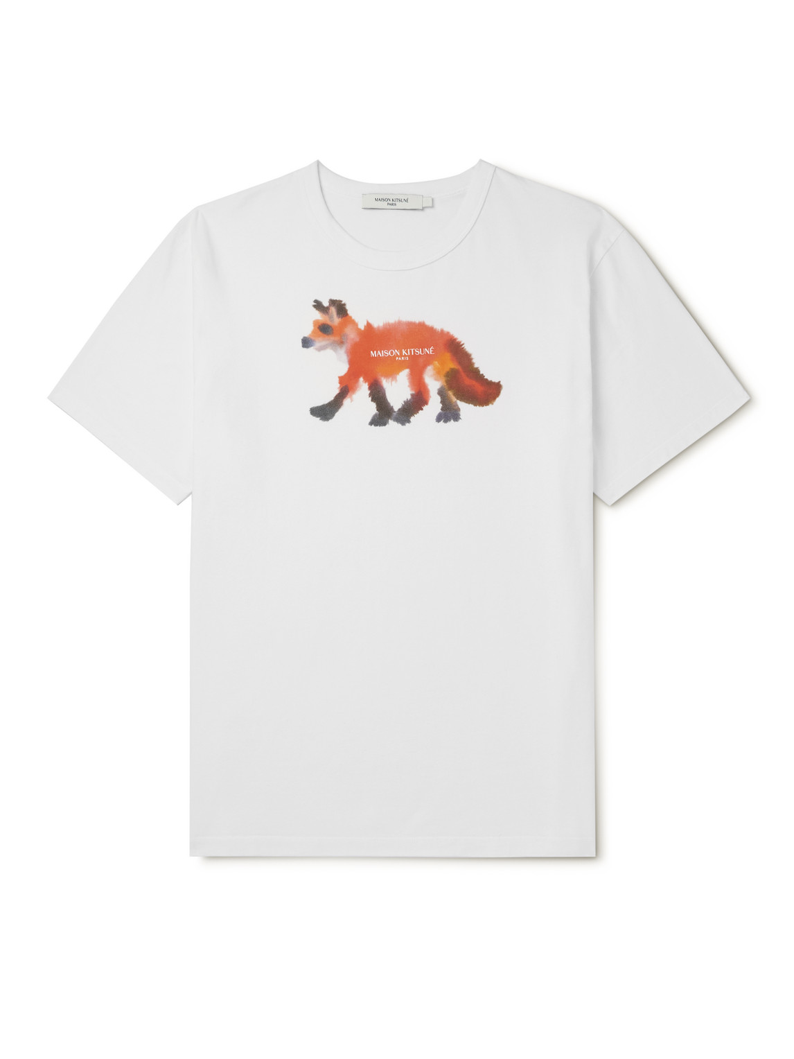 MAISON KITSUNÉ LOGO-PRINT COTTON-JERSEY T-SHIRT