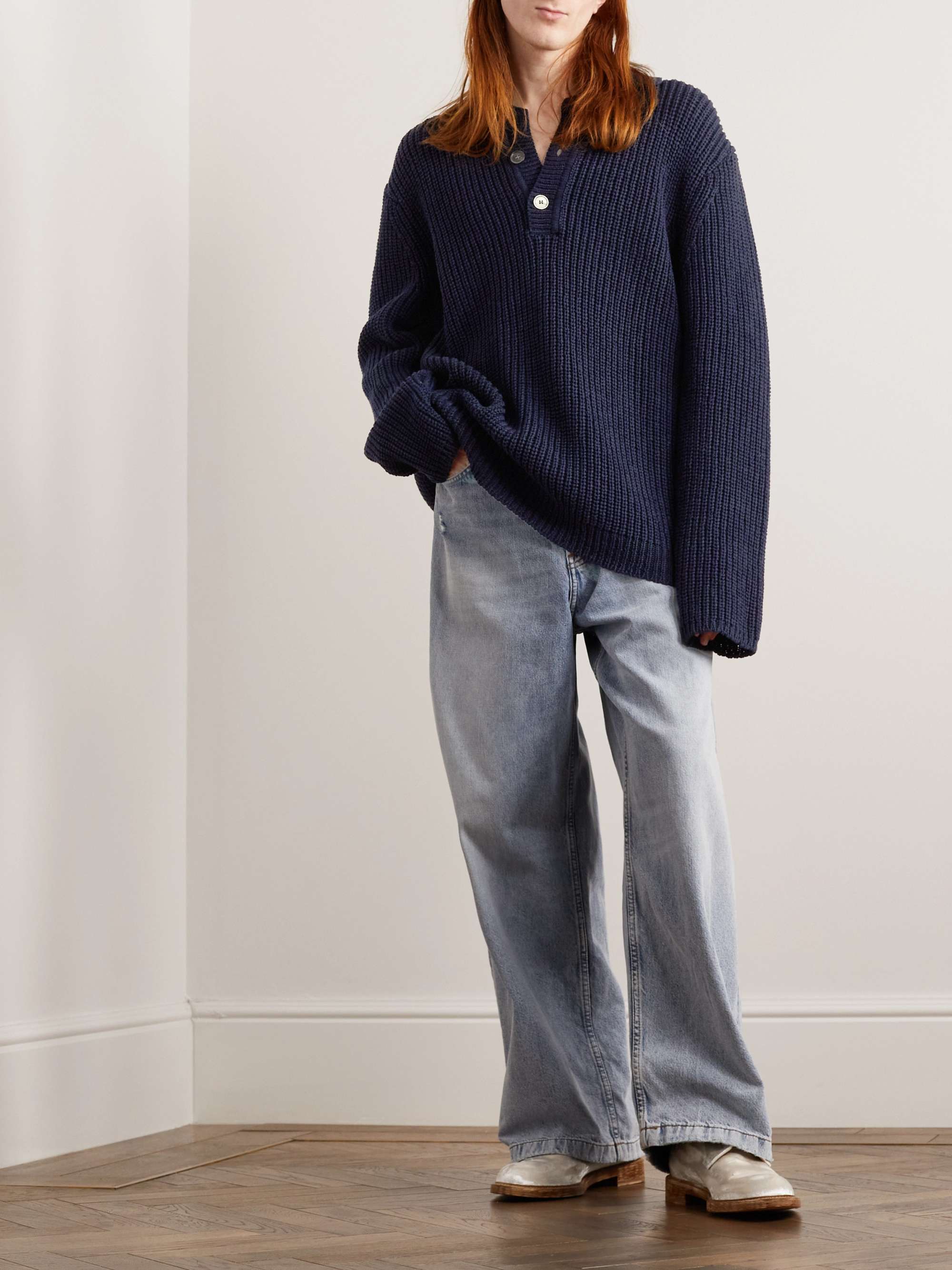 OUR LEGACY Ribbed Cotton Sweater