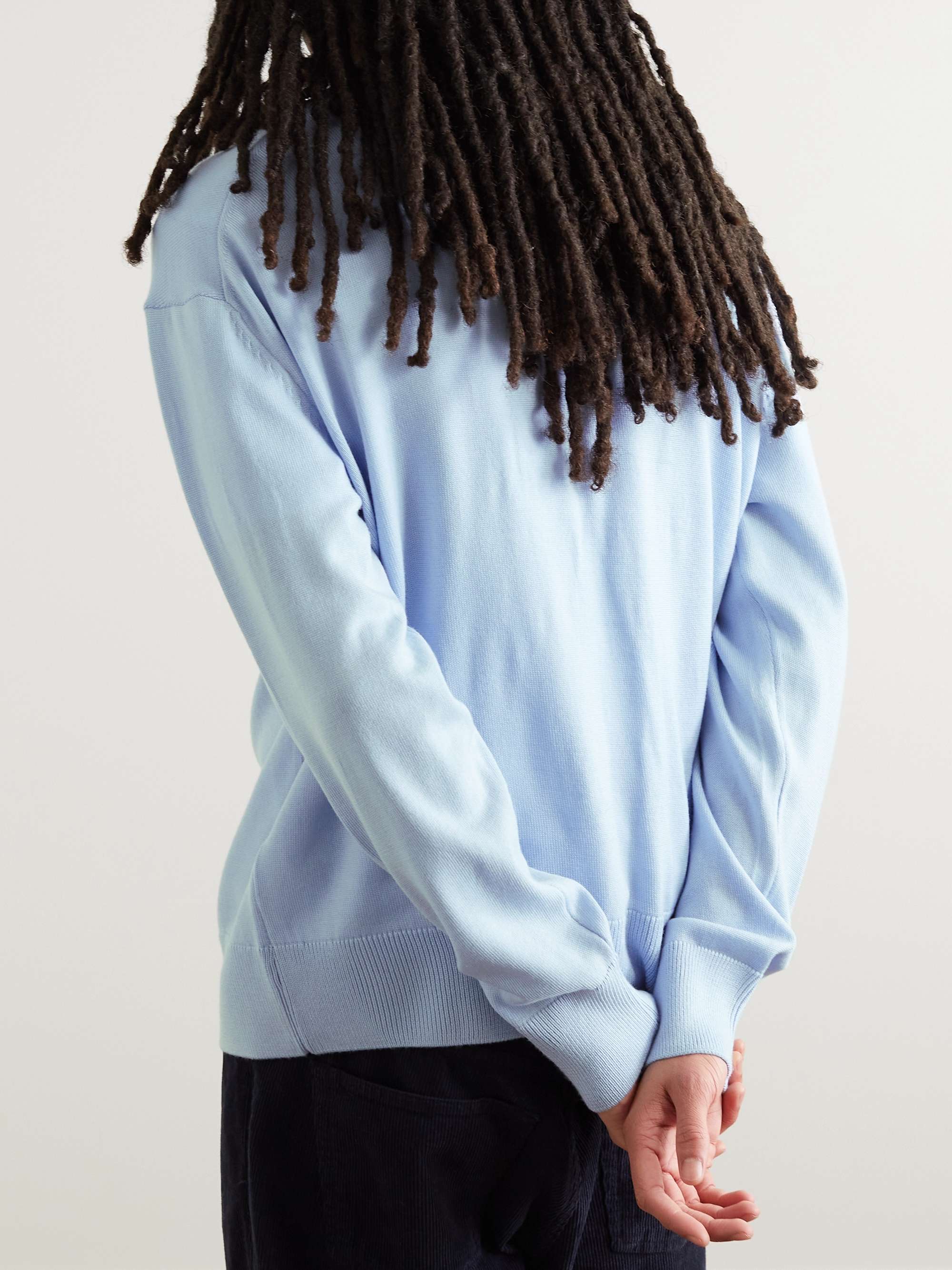 MAISON KITSUNÉ Logo-Appliquéd Wool Sweater