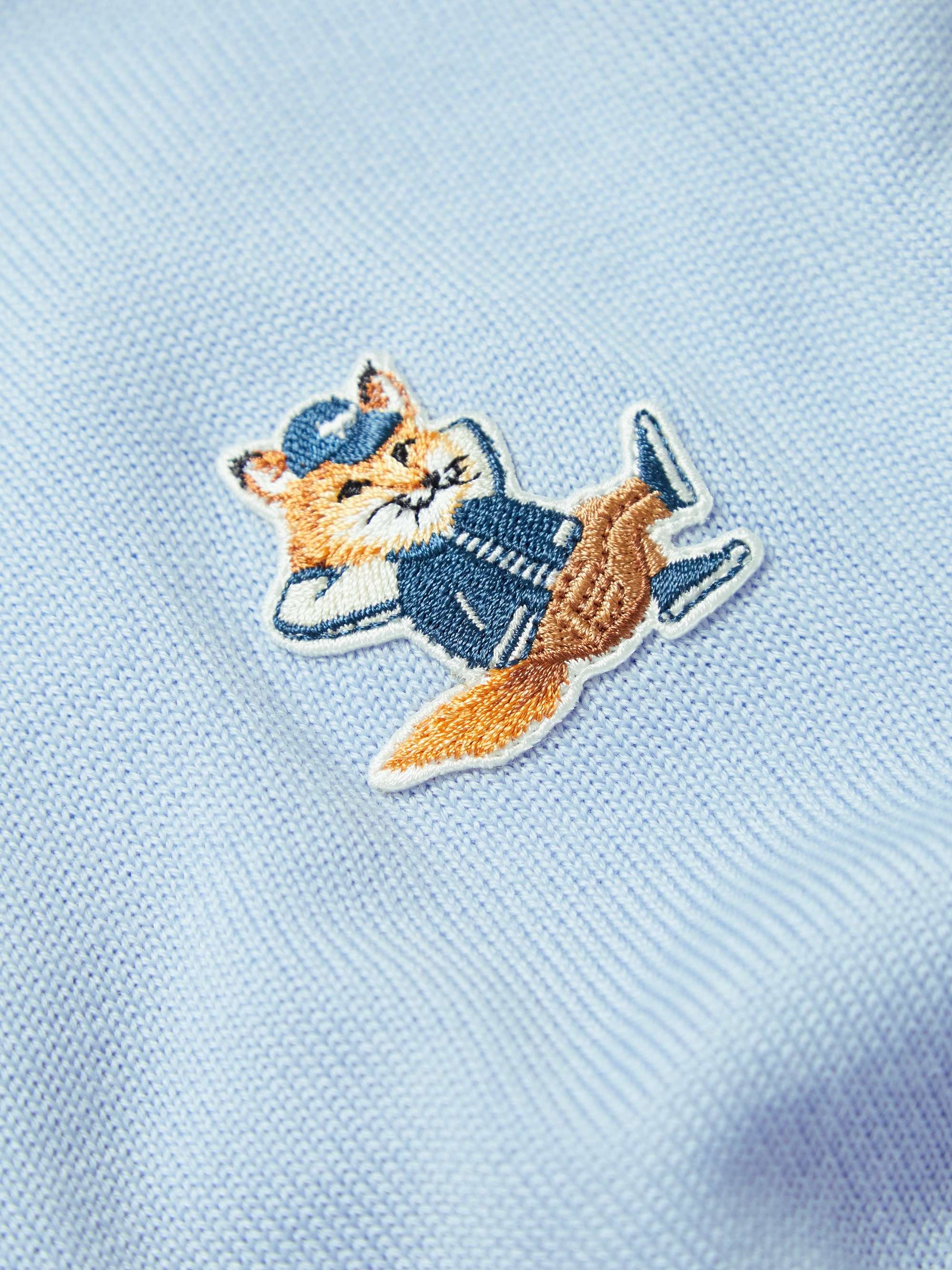 MAISON KITSUNÉ Logo-Appliquéd Wool Sweater