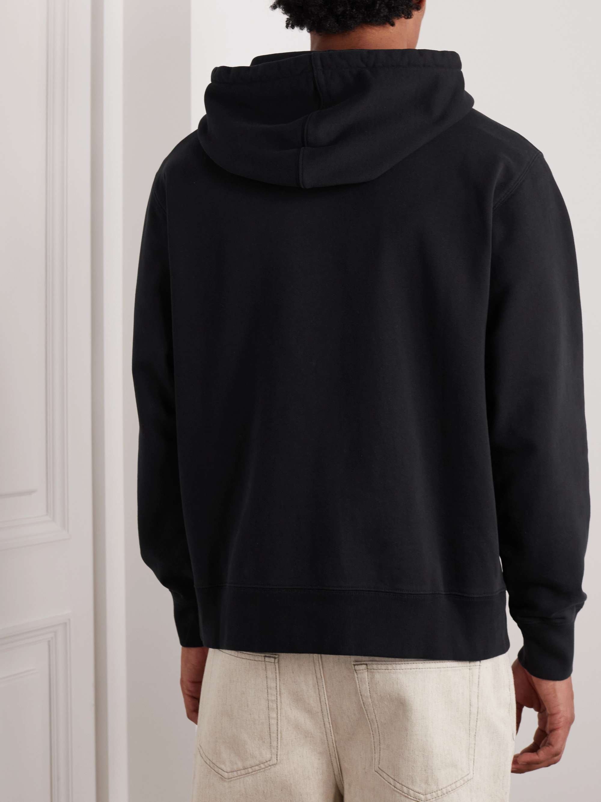 MAISON KITSUNÉ Logo-Print Cotton-Jersey Hoodie