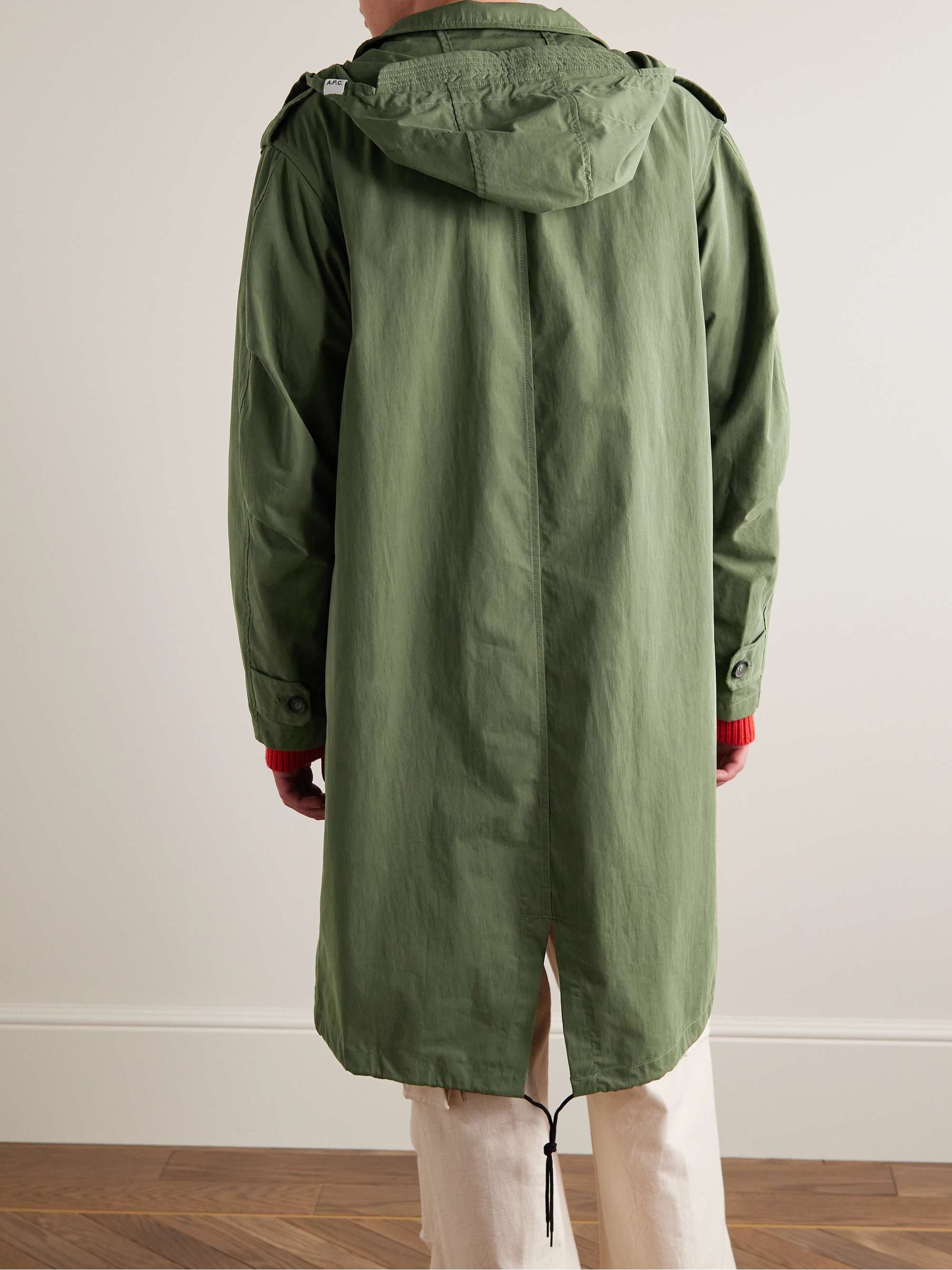 A.P.C. Antonny Cotton-Blend Hooded Parka