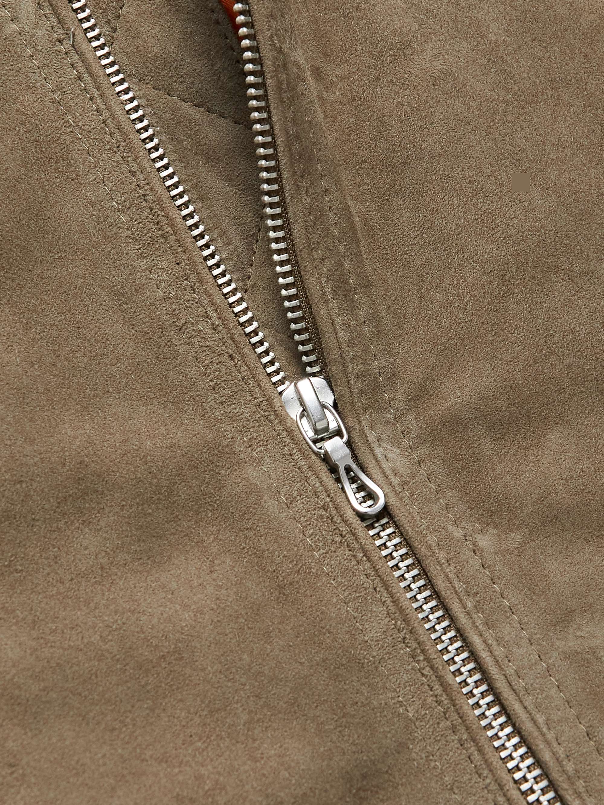 RAG & BONE Manston Suede Bomber Jacket