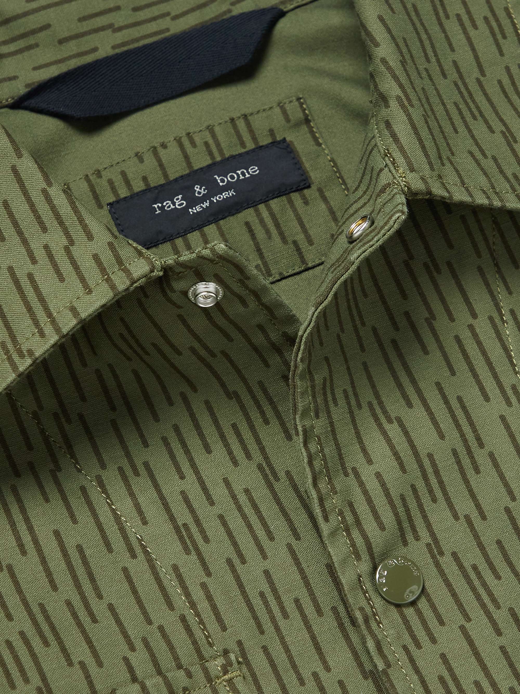 RAG & BONE Flight Printed Cotton-Canvas Overshirt
