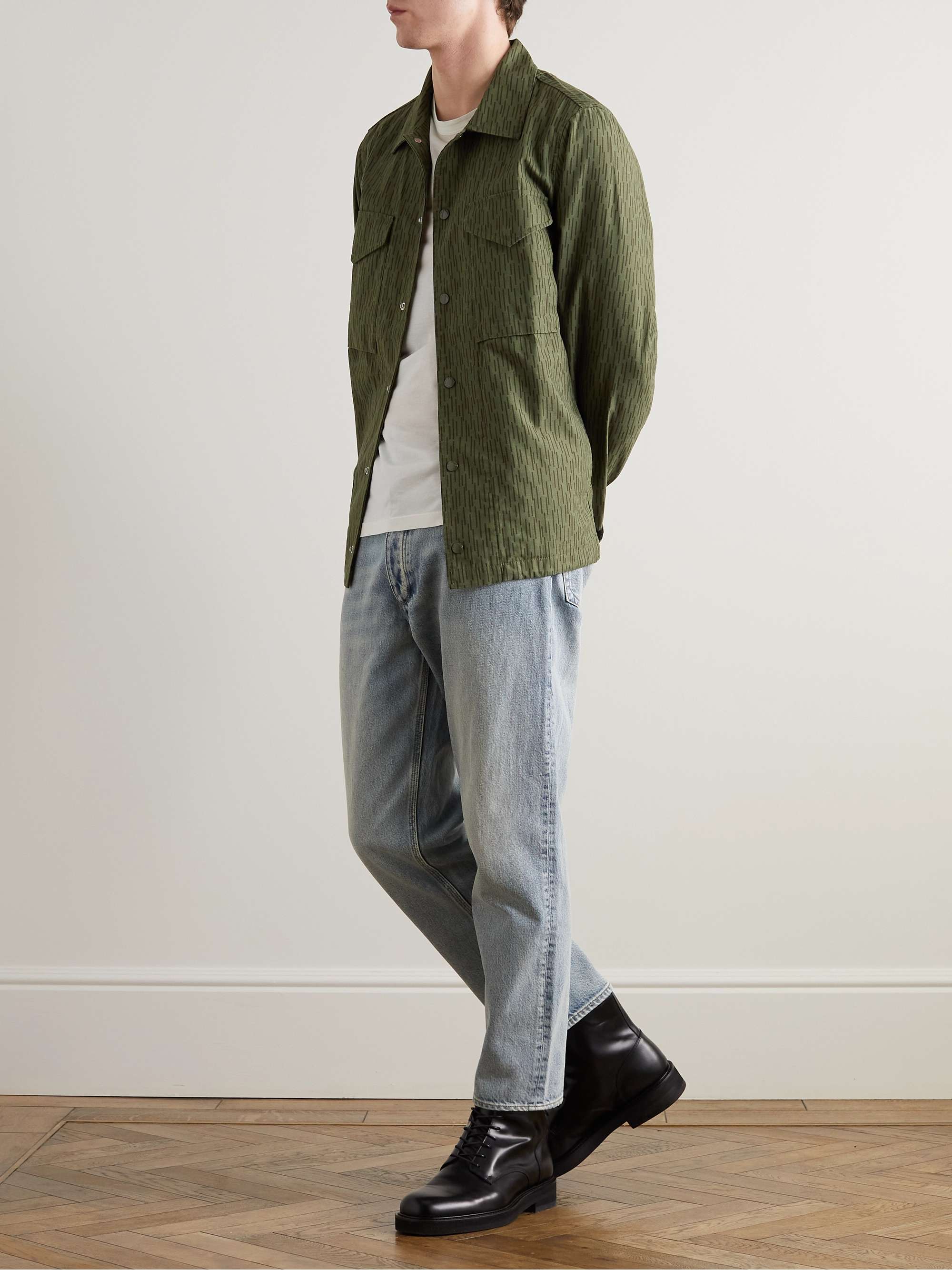 RAG & BONE Flight Printed Cotton-Canvas Overshirt