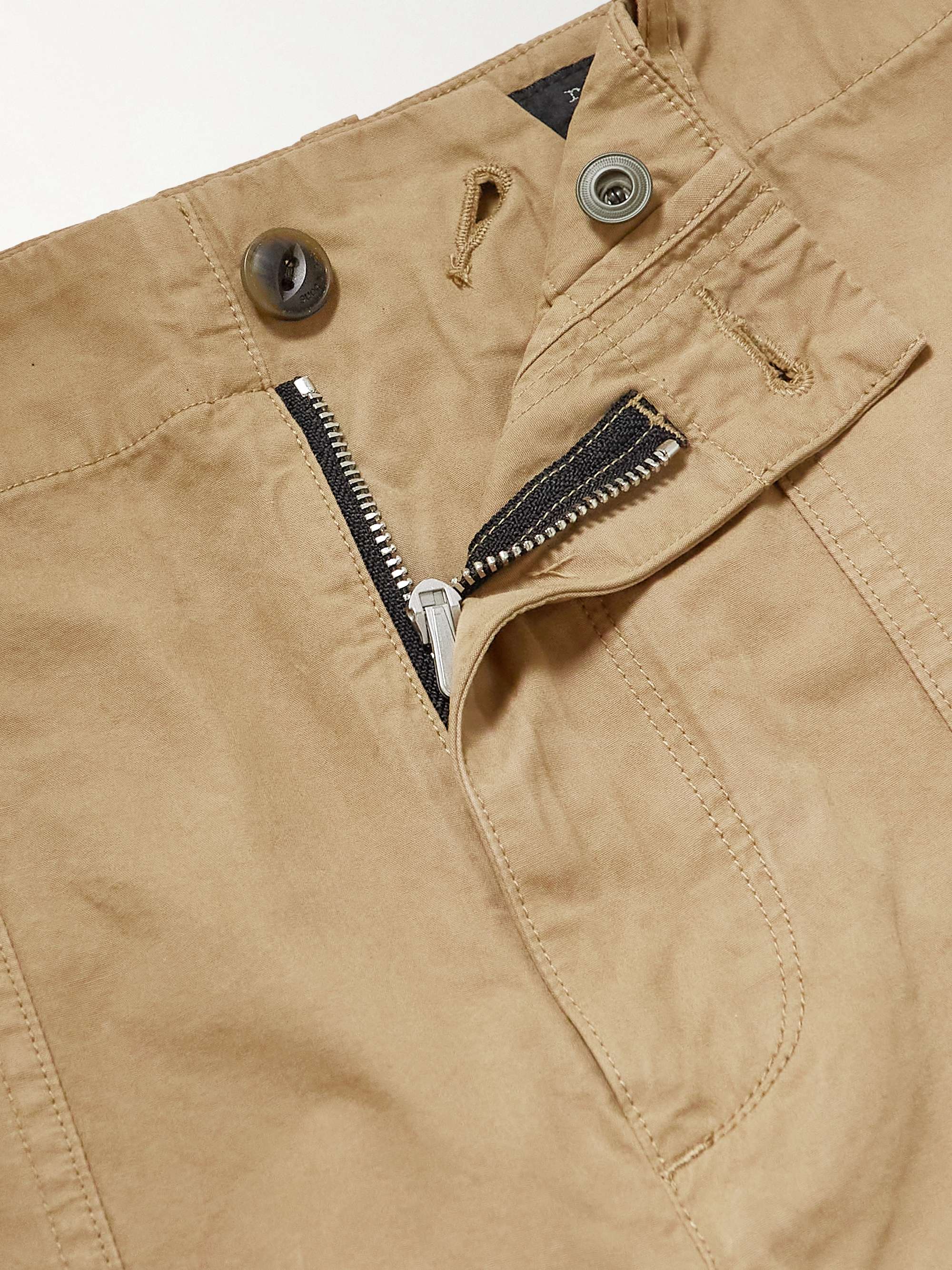 RAG & BONE Shorts a gamba dritta in cotone manopesca Cliffe
