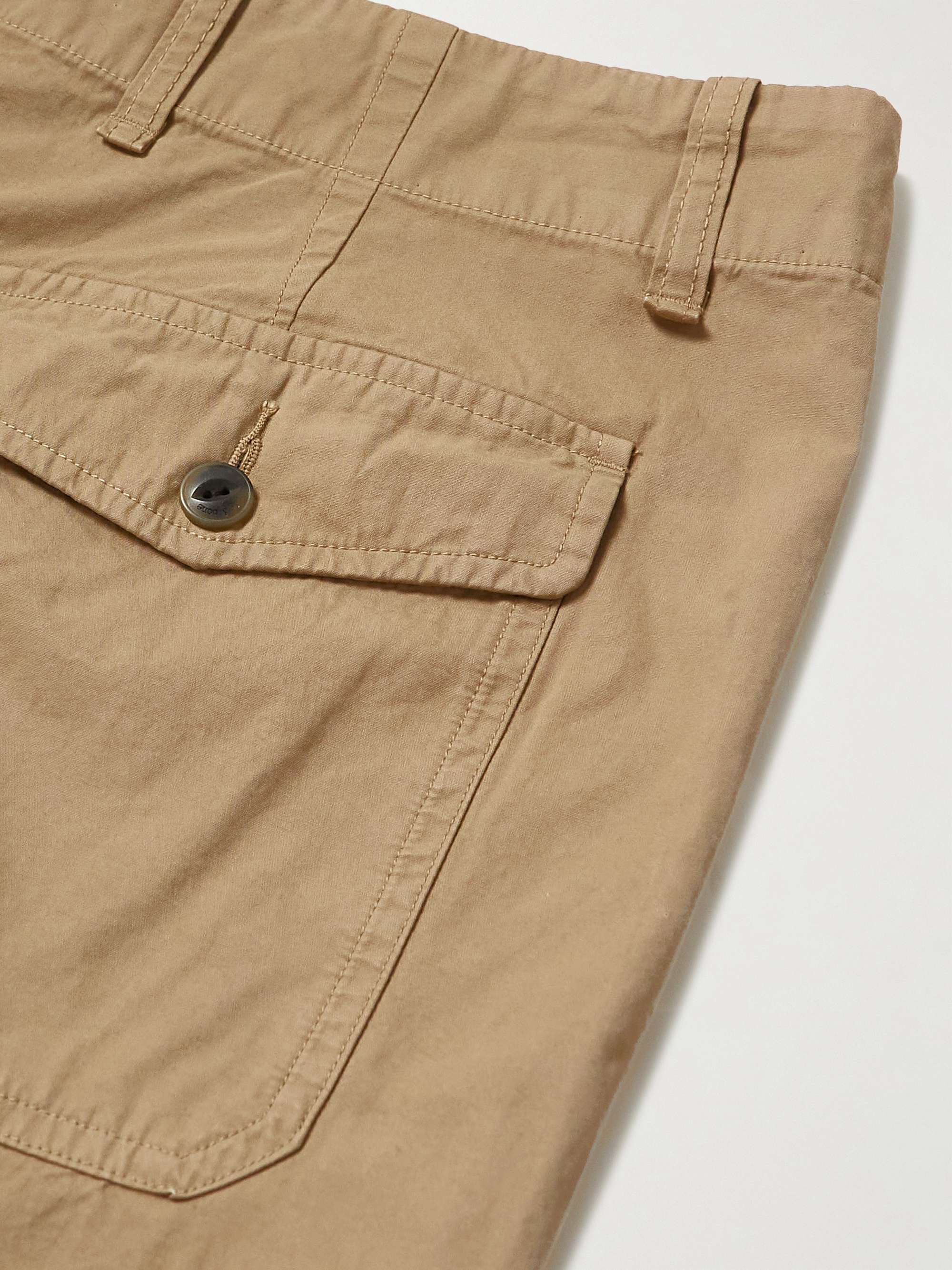 RAG & BONE Cliffe Straight-Leg Peached-Cotton Shorts for Men | MR PORTER