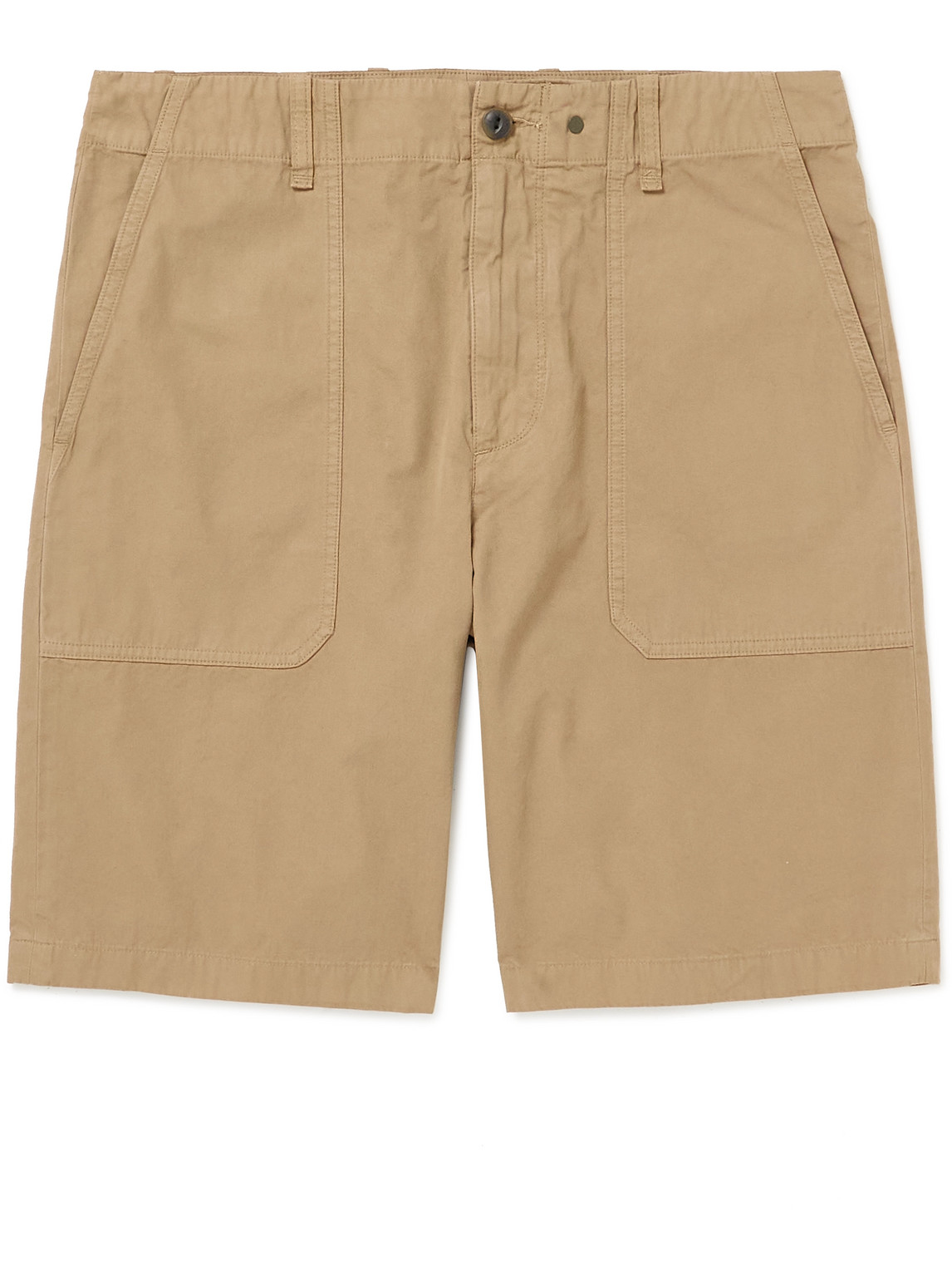 Cliffe Straight-Leg Peached-Cotton Shorts