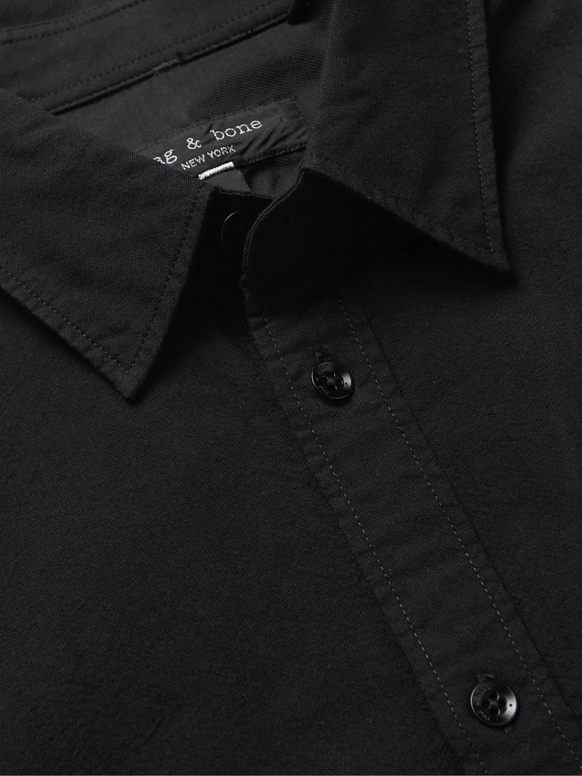 Shop Rag & Bone Fit 2 Cotton Oxford Shirt In Black