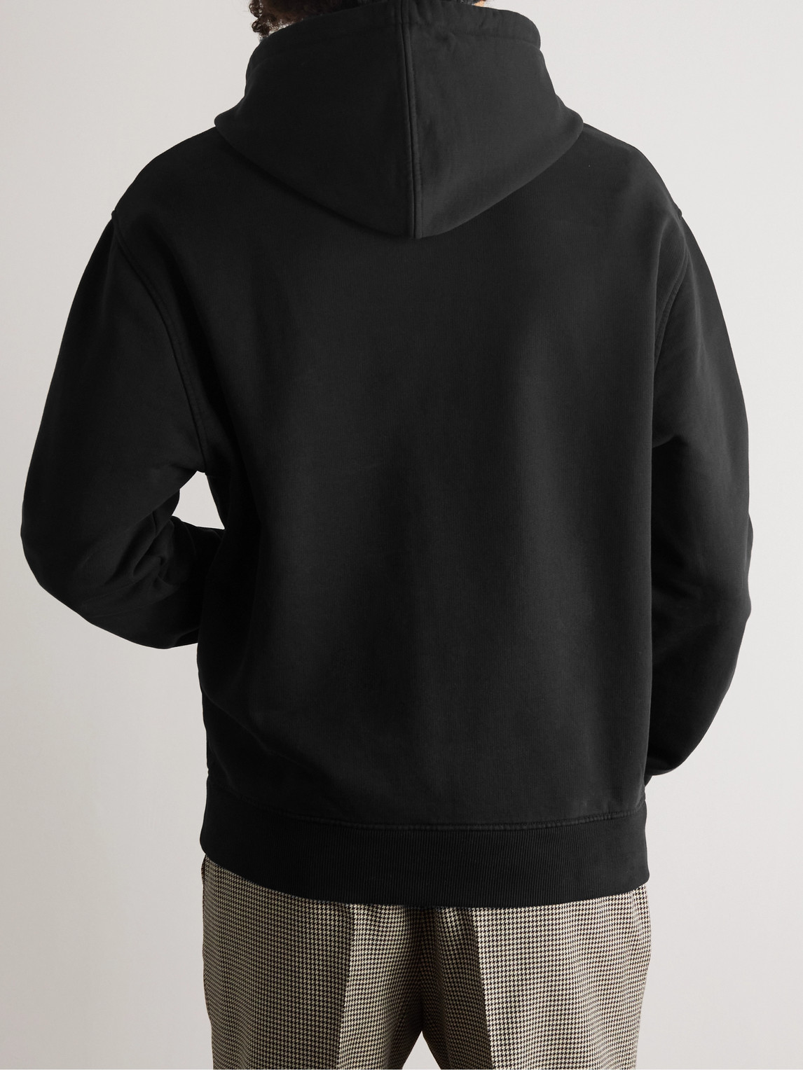 Ami Alexandre Mattiussi Hoodie Sweatshirt With Red Ami De Coeur Patch In Black