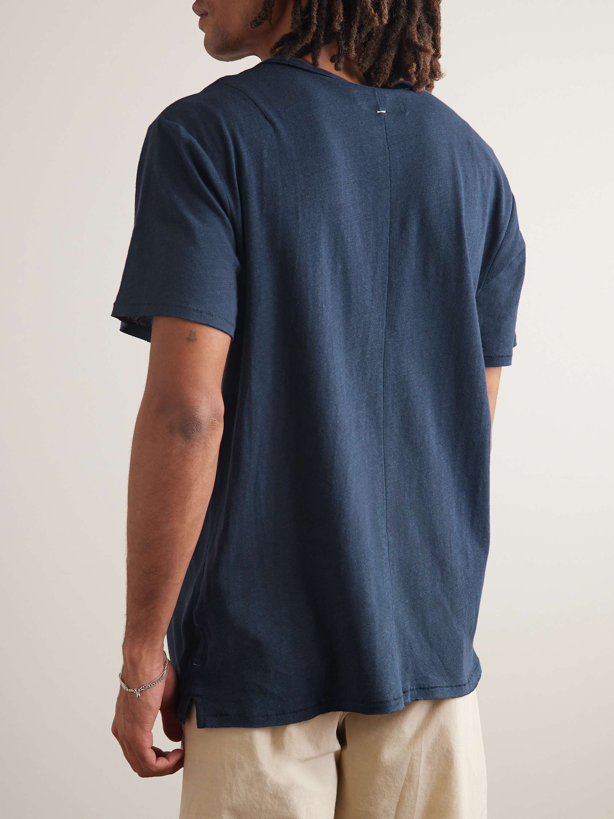 RAG & BONE Miles Linen and Cotton-Blend Jersey T-Shirt