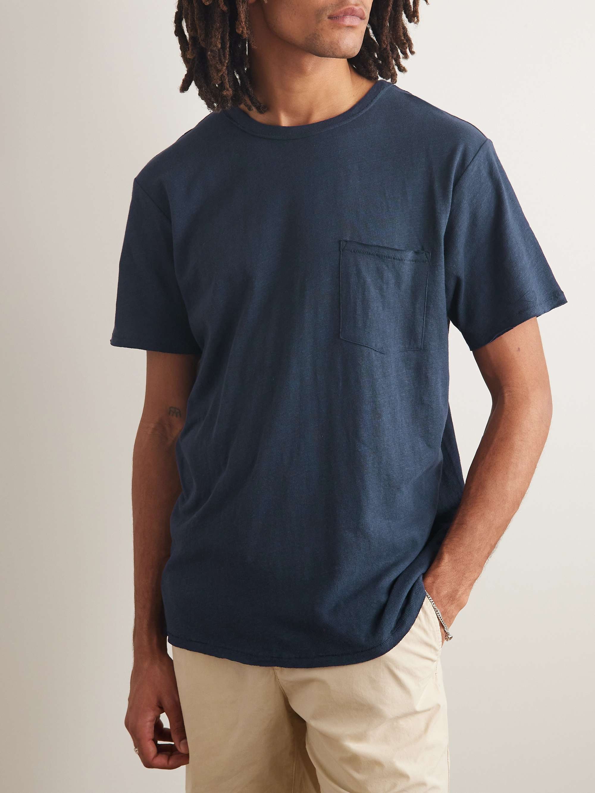 RAG & BONE Miles Linen and Cotton-Blend Jersey T-Shirt