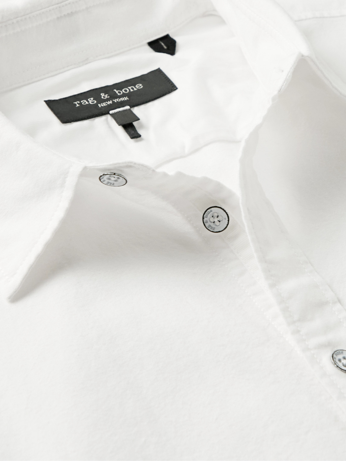 Shop Rag & Bone Cotton Oxford Shirt In White