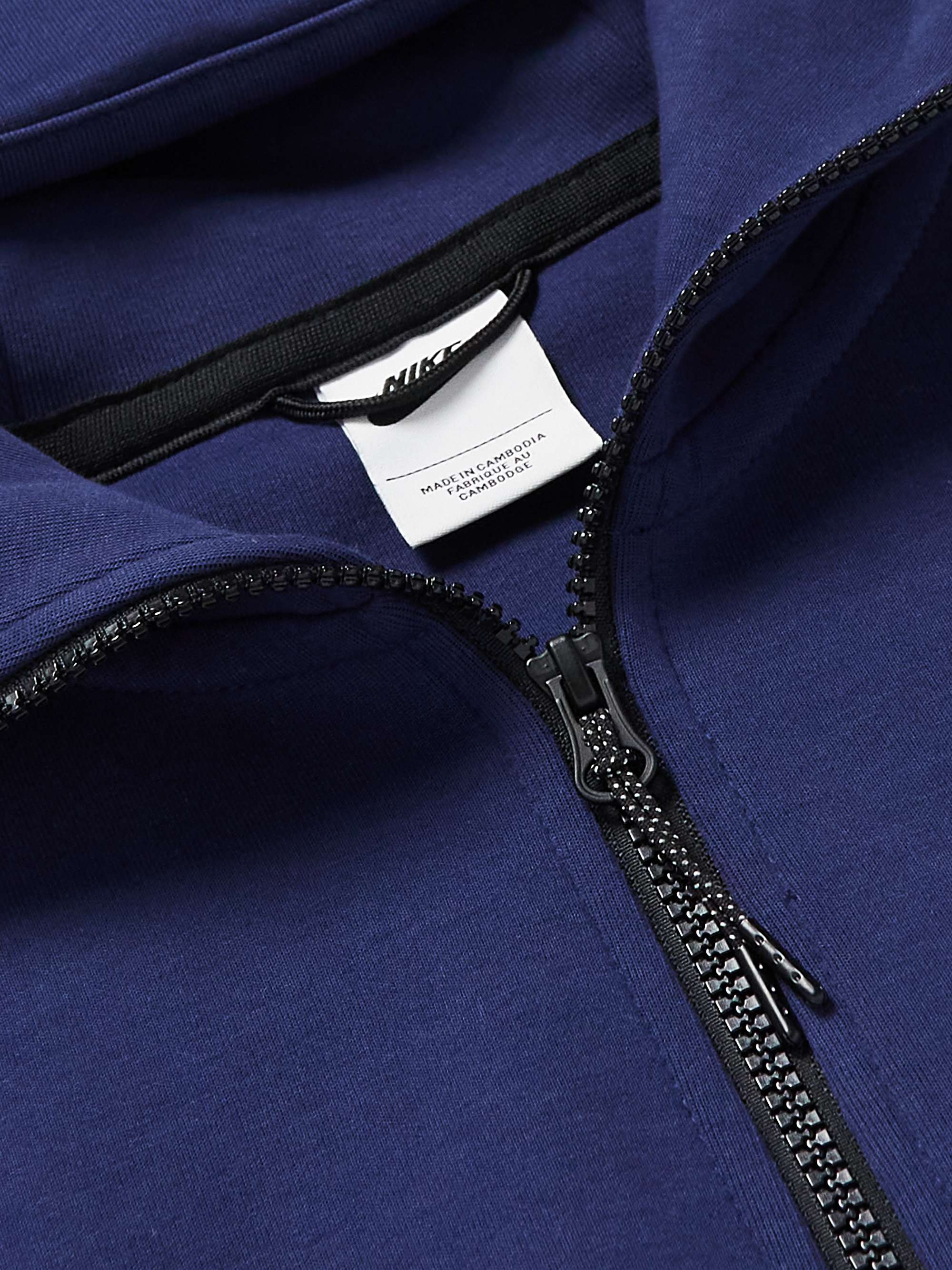 NIKE Sportswear Cotton-Blend Tech-Fleece Zip-Up Hoodie