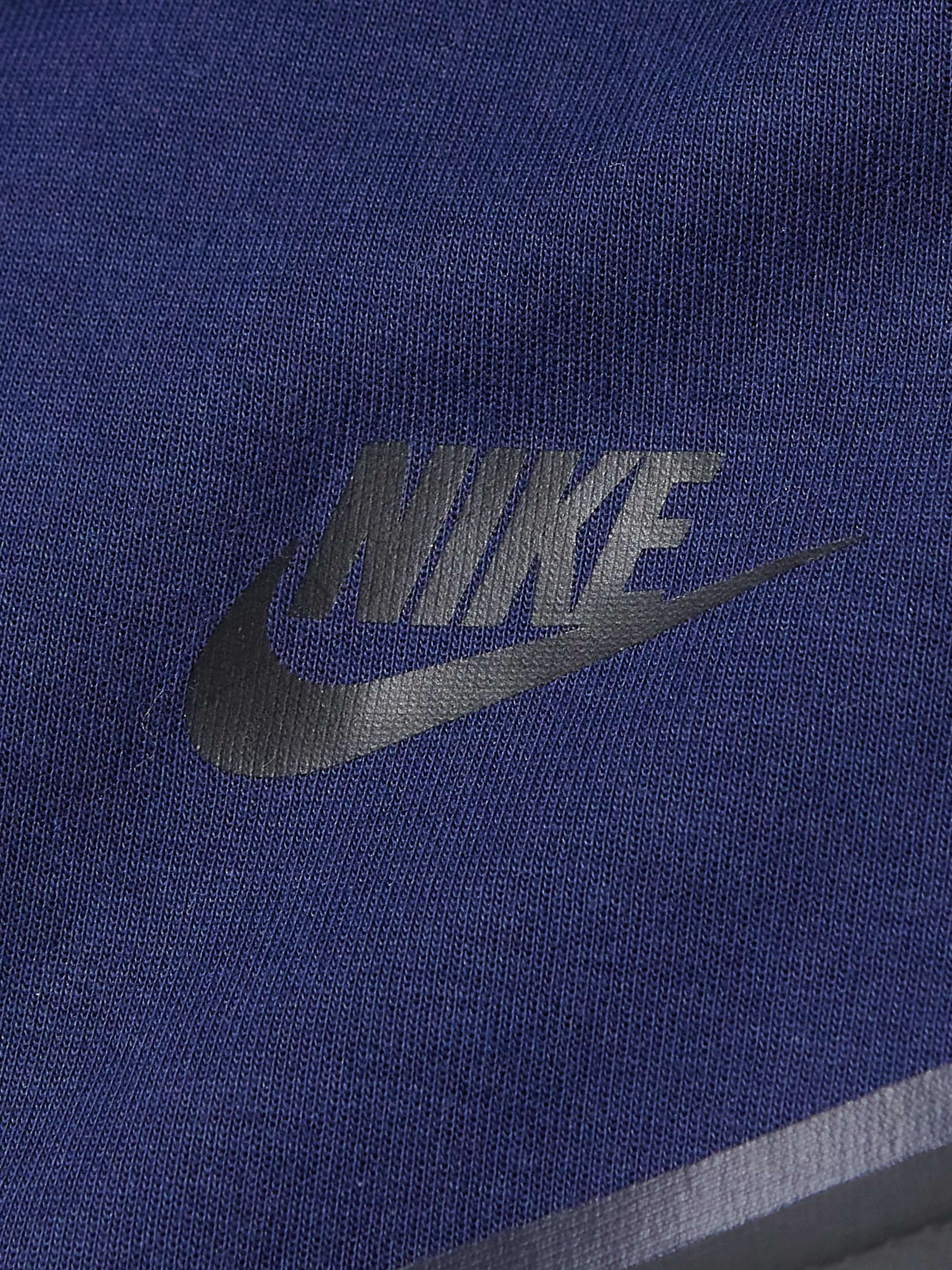 NIKE Sportswear Cotton-Blend Tech-Fleece Zip-Up Hoodie