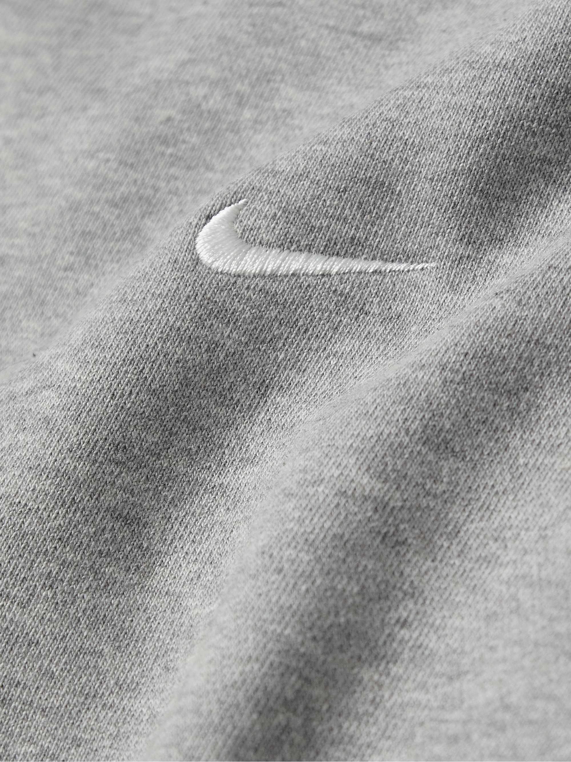 NIKE Solo Swoosh Cotton-Blend Jersey Sweatshirt