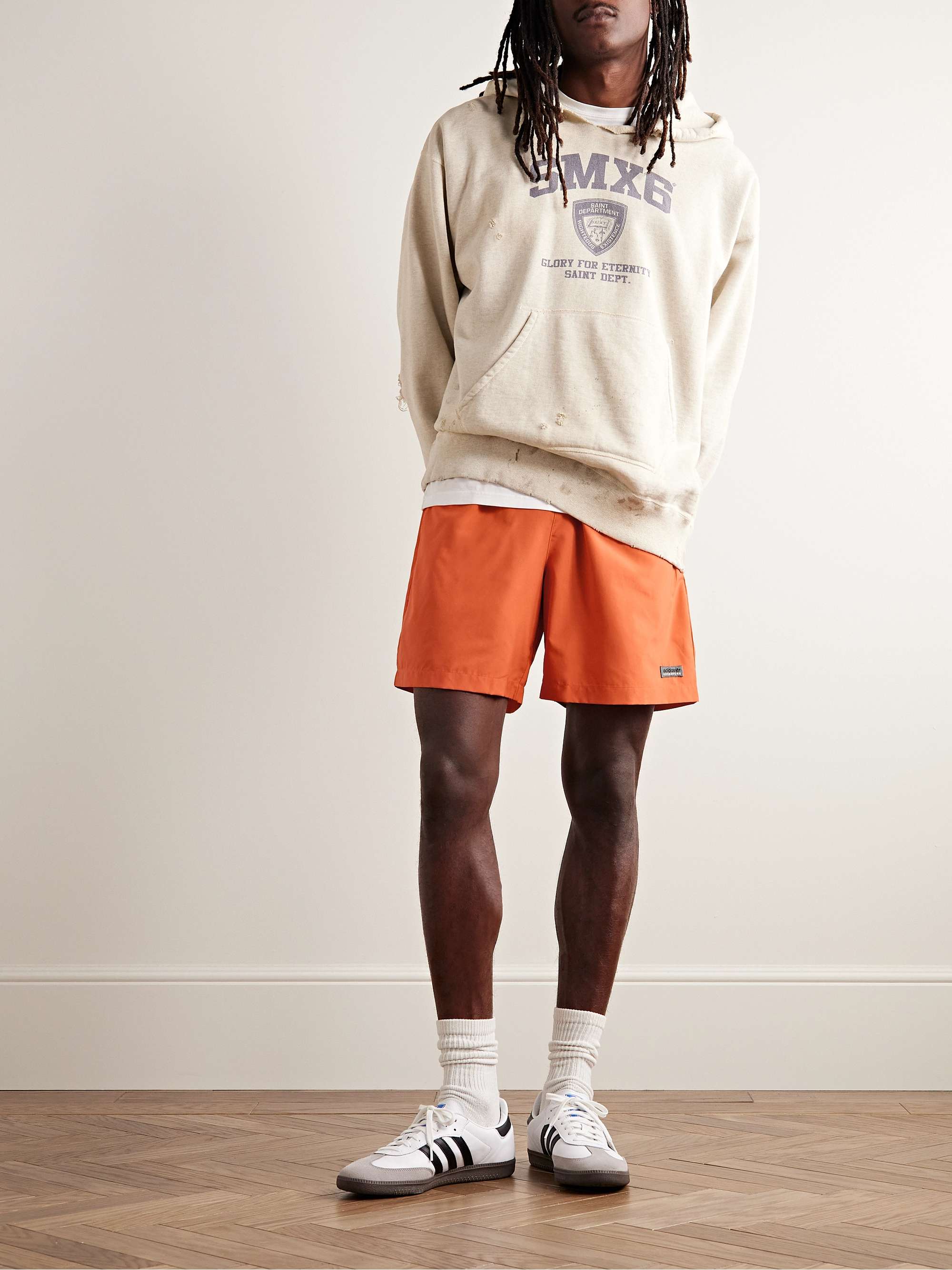ADIDAS ORIGINALS Adventure Straight-Leg Recycled Woven Shorts