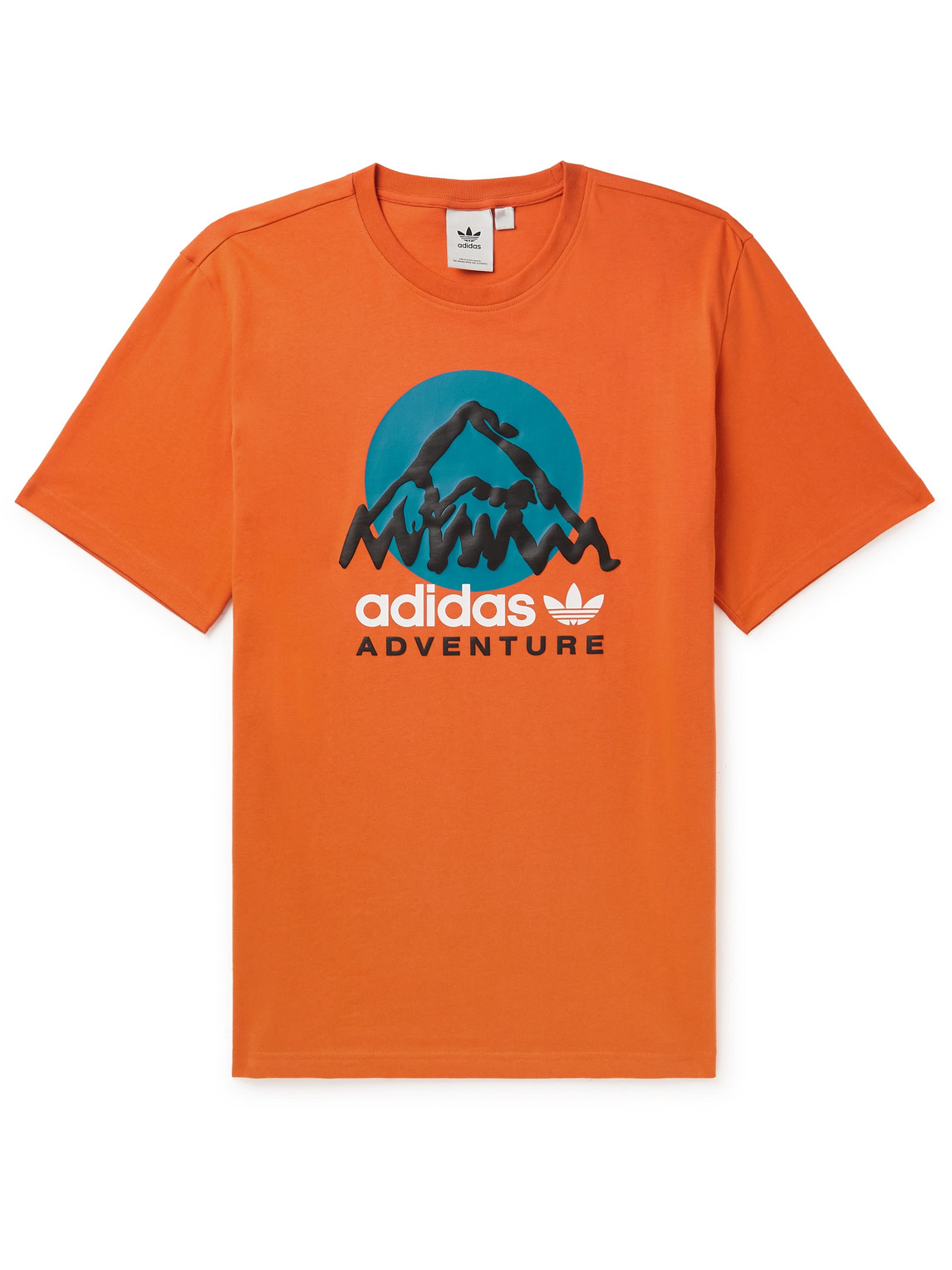 Adidas Originals Adventure Mountain Front Tee Man T-shirt Orange Size S Cotton