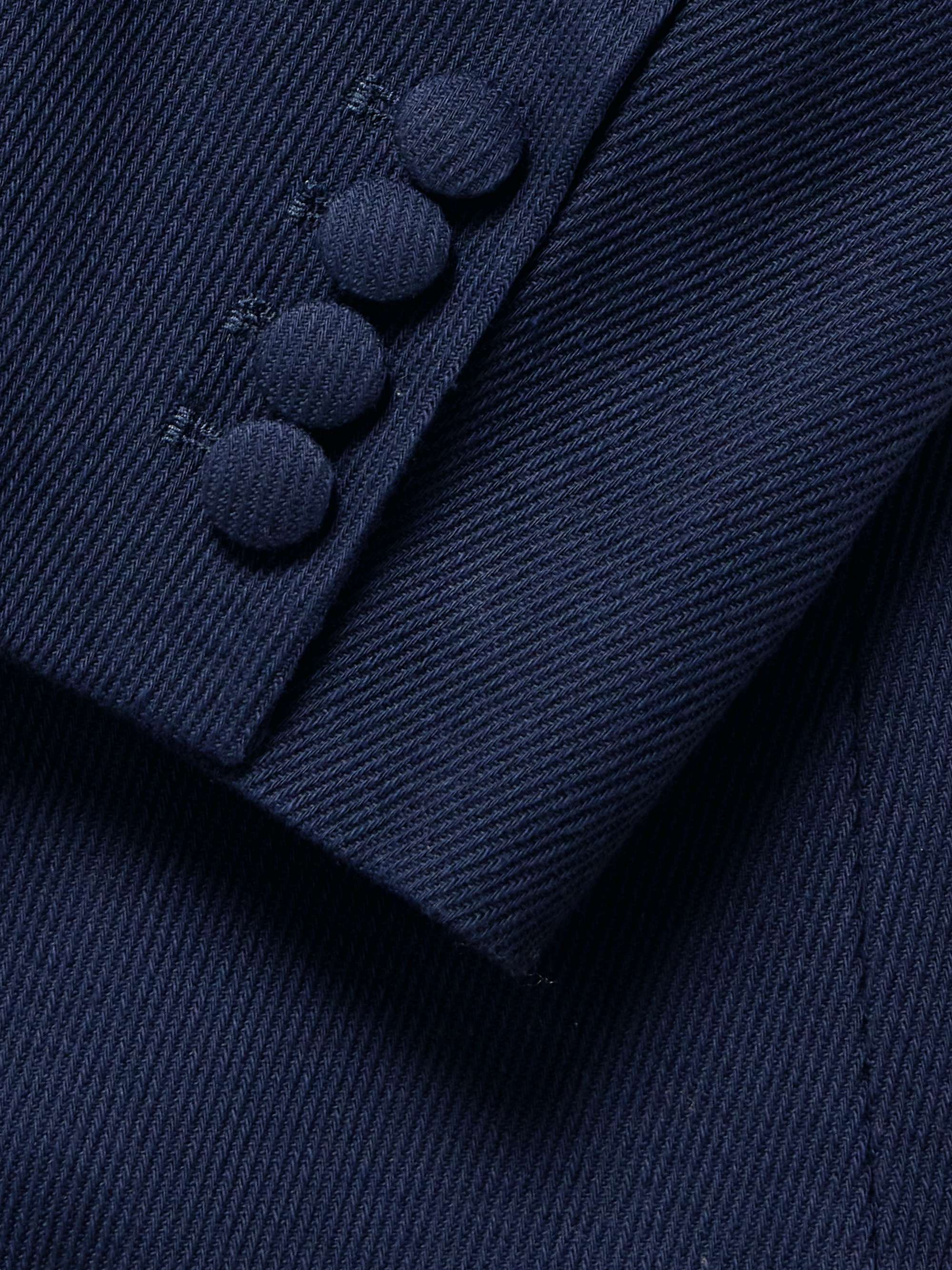 AMI PARIS Double-Breasted Cotton-Twill Suit Jacket