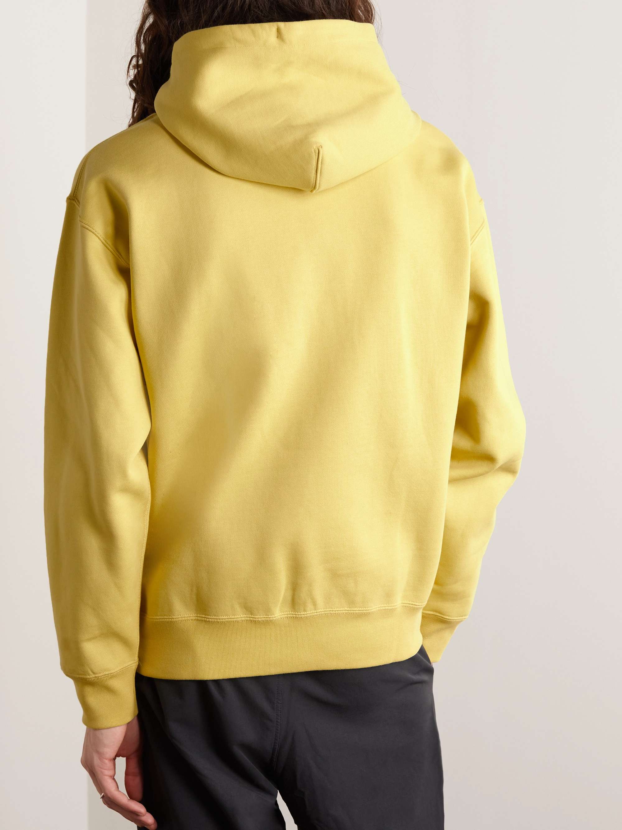 NIKE LogoEmbroidered CottonBlend Jersey Hoodie for Men MR PORTER