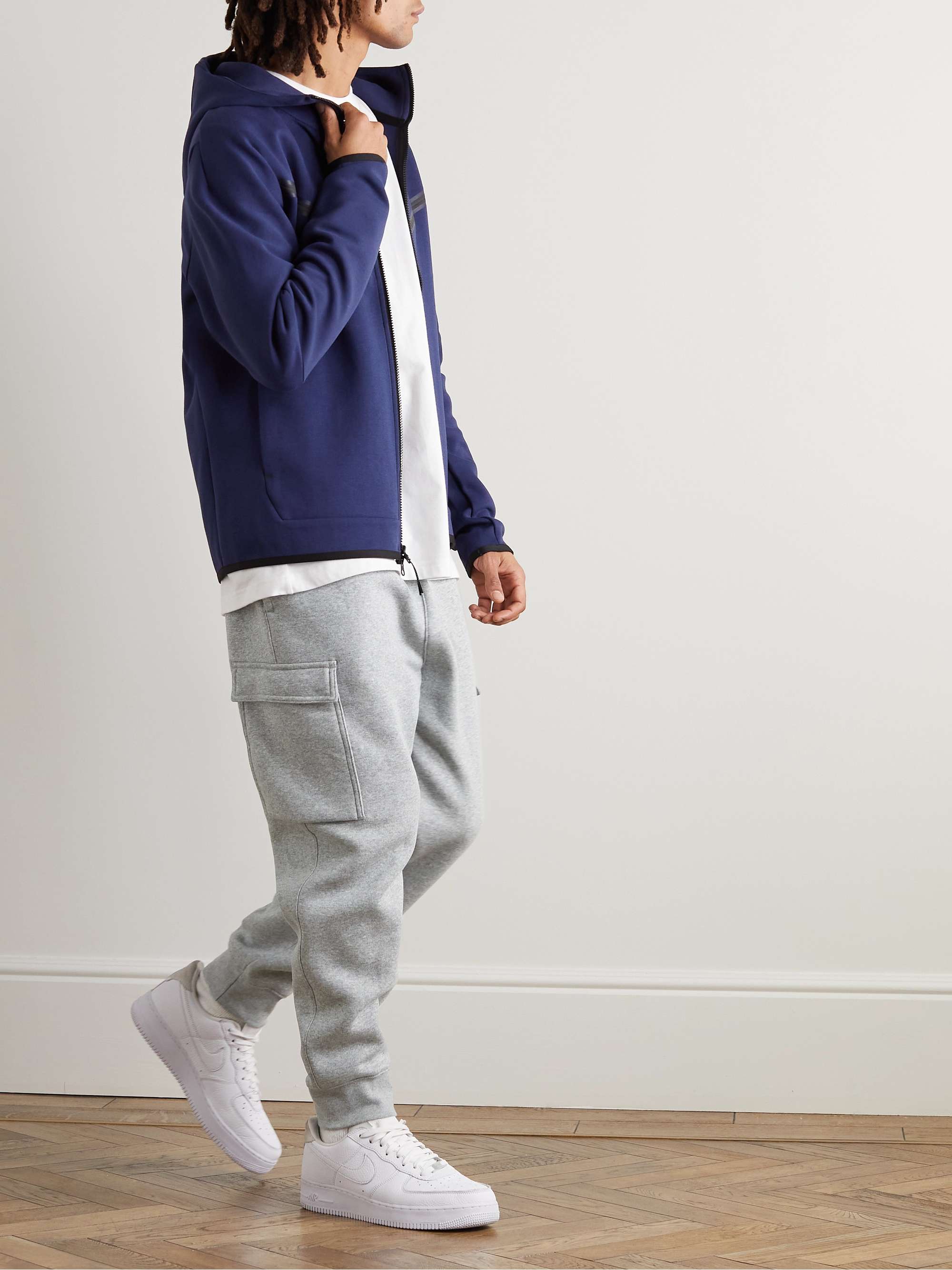 Tapered Cotton-Blend Tech Fleece Sweatpants