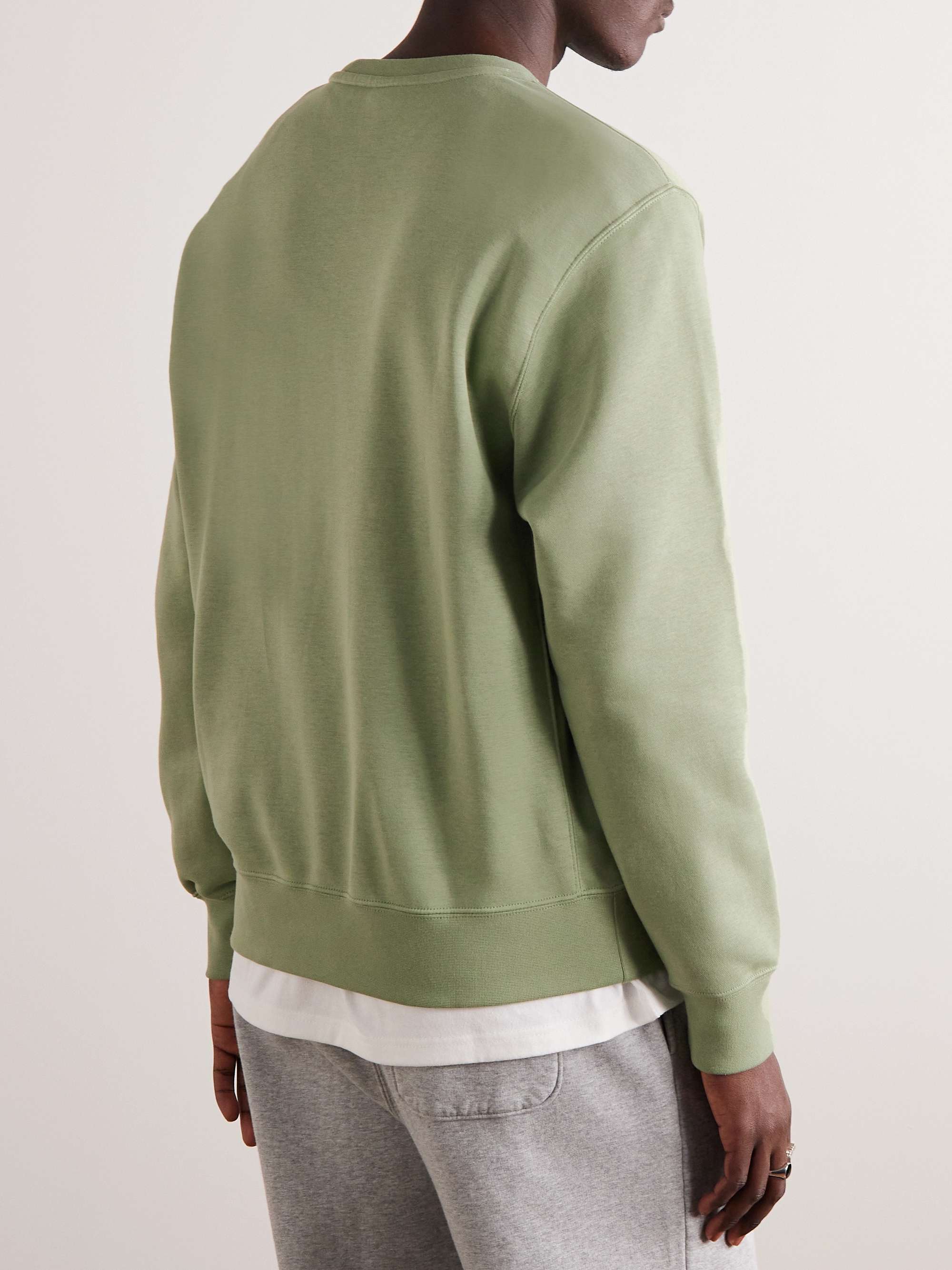 NIKE NSW Club Logo-Embroidered Cotton-Blend Jersey Sweatshirt
