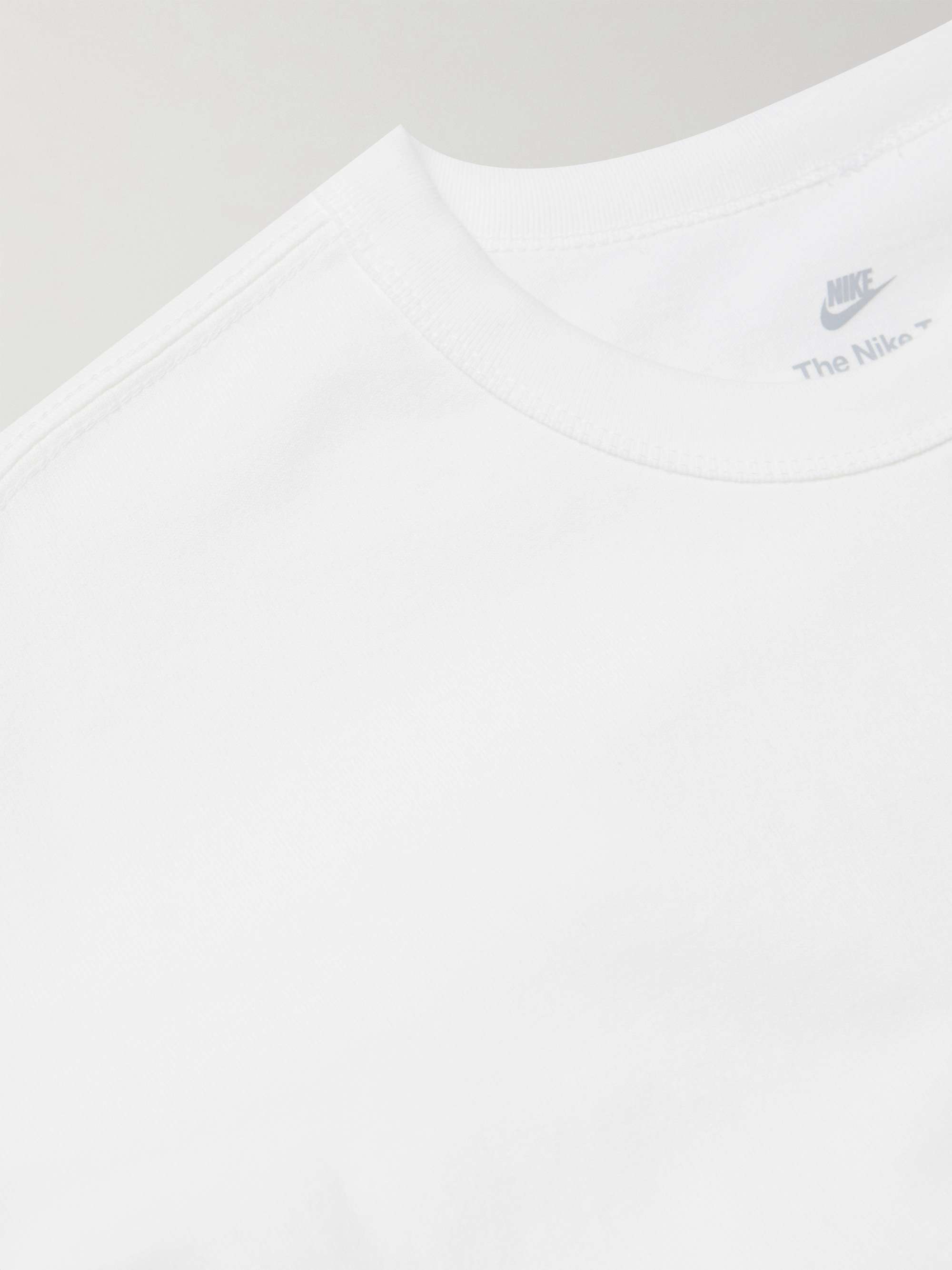 NIKE Premium Essentials Logo-Embroidered Cotton-Jersey T-Shirt