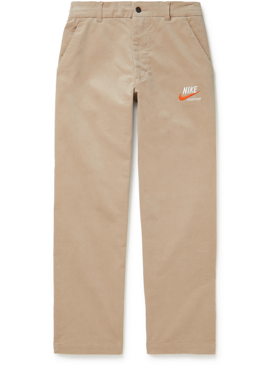 NIKE NSW TREND STRAIGHT-LEG COTTON-BLEND CORDUROY TROUSERS