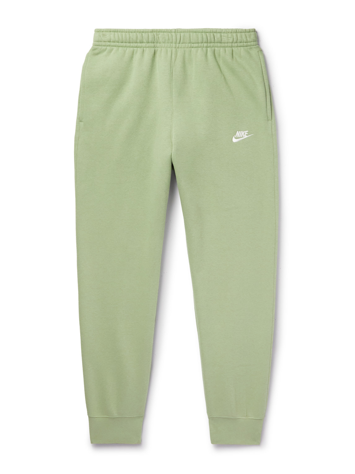 NIKE SPORTSWEAR TAPERED COTTON-BLEND JERSEY SWEATPANTS