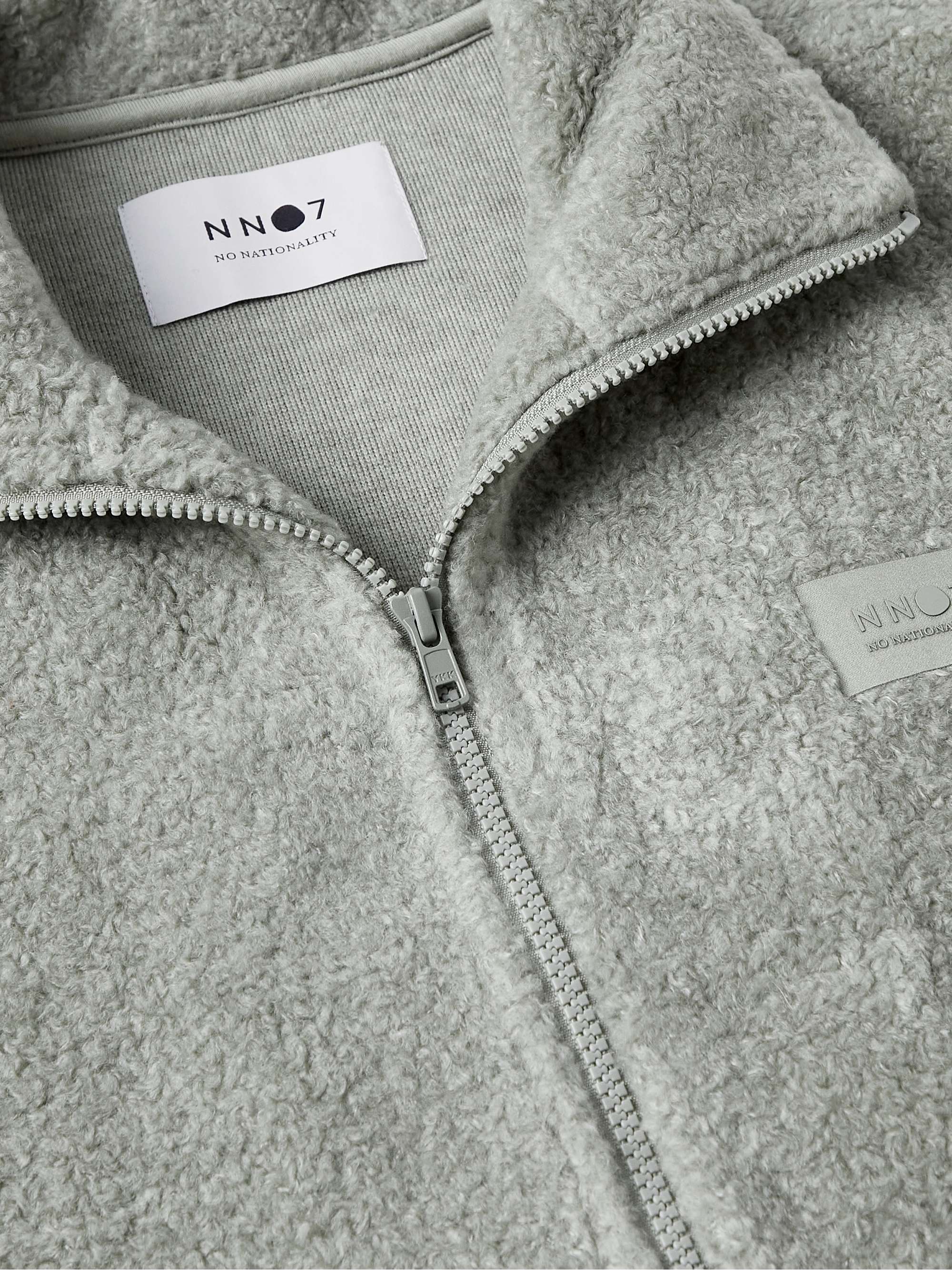 NN07 Nil Logo-Appliquéd Fleece Jacket for Men | MR PORTER