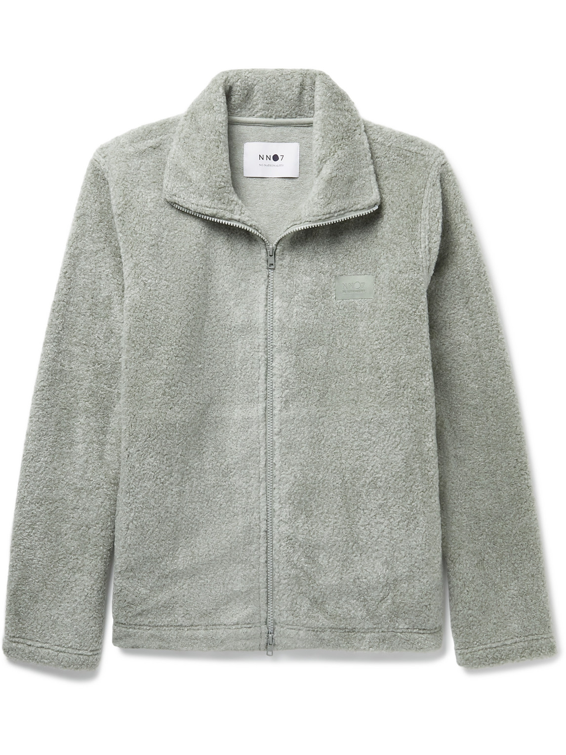 Nn07 Nil Logo-appliquéd Fleece Jacket In Green