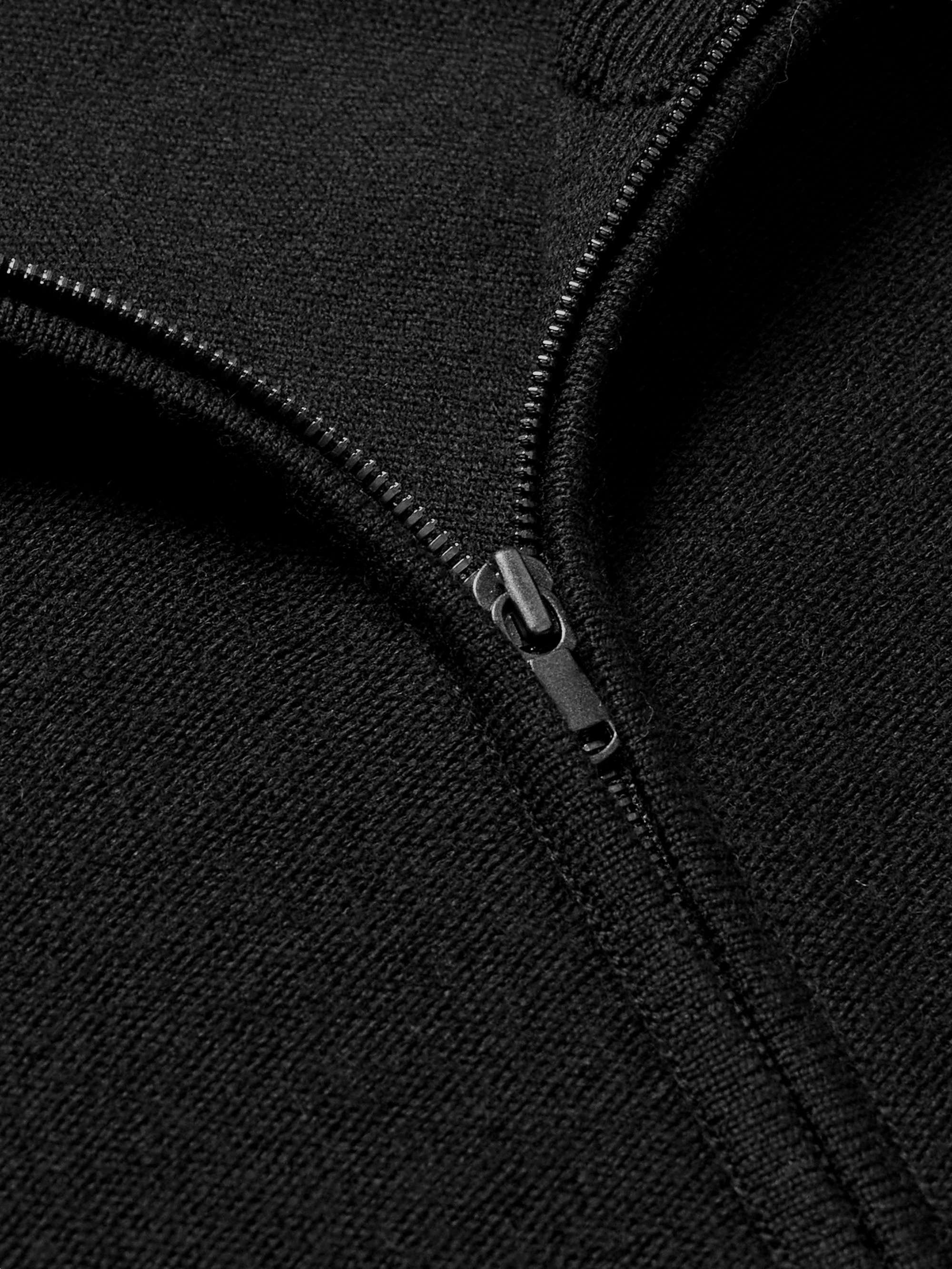 JOHNSTONS OF ELGIN Wool Zip-Up Sweater