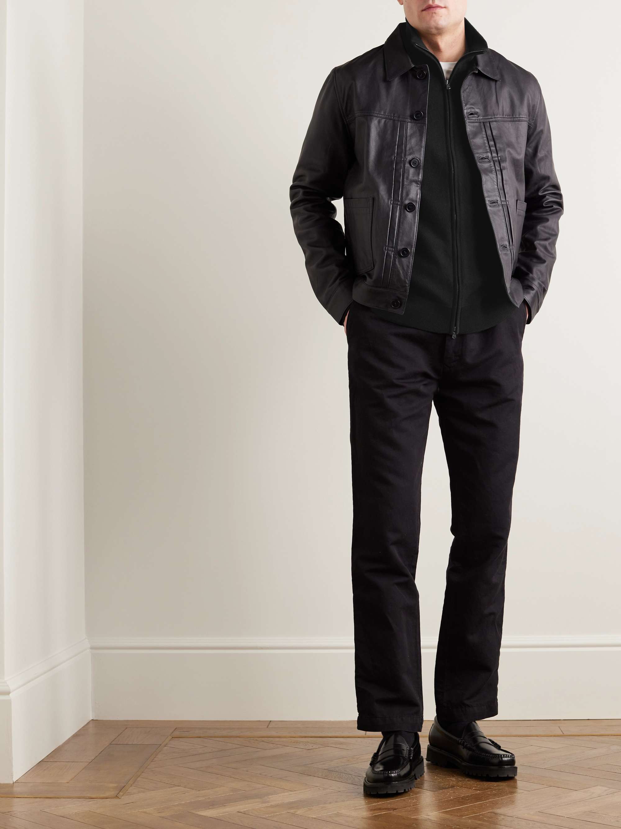 JOHNSTONS OF ELGIN Wool Zip-Up Sweater