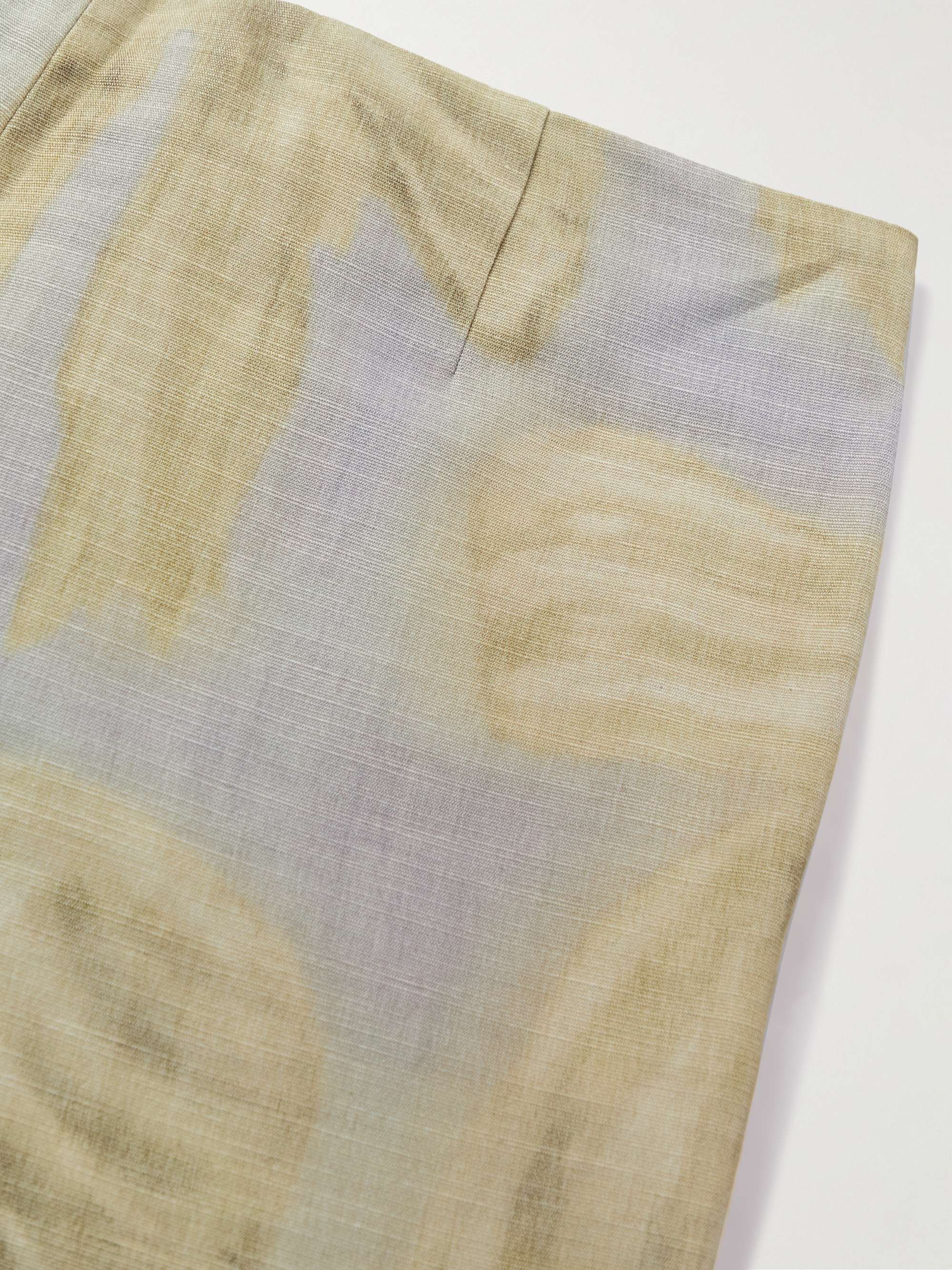 ACNE STUDIOS + Karen Kilimnik Slim-Fit Flared Printed Woven Suit Trousers
