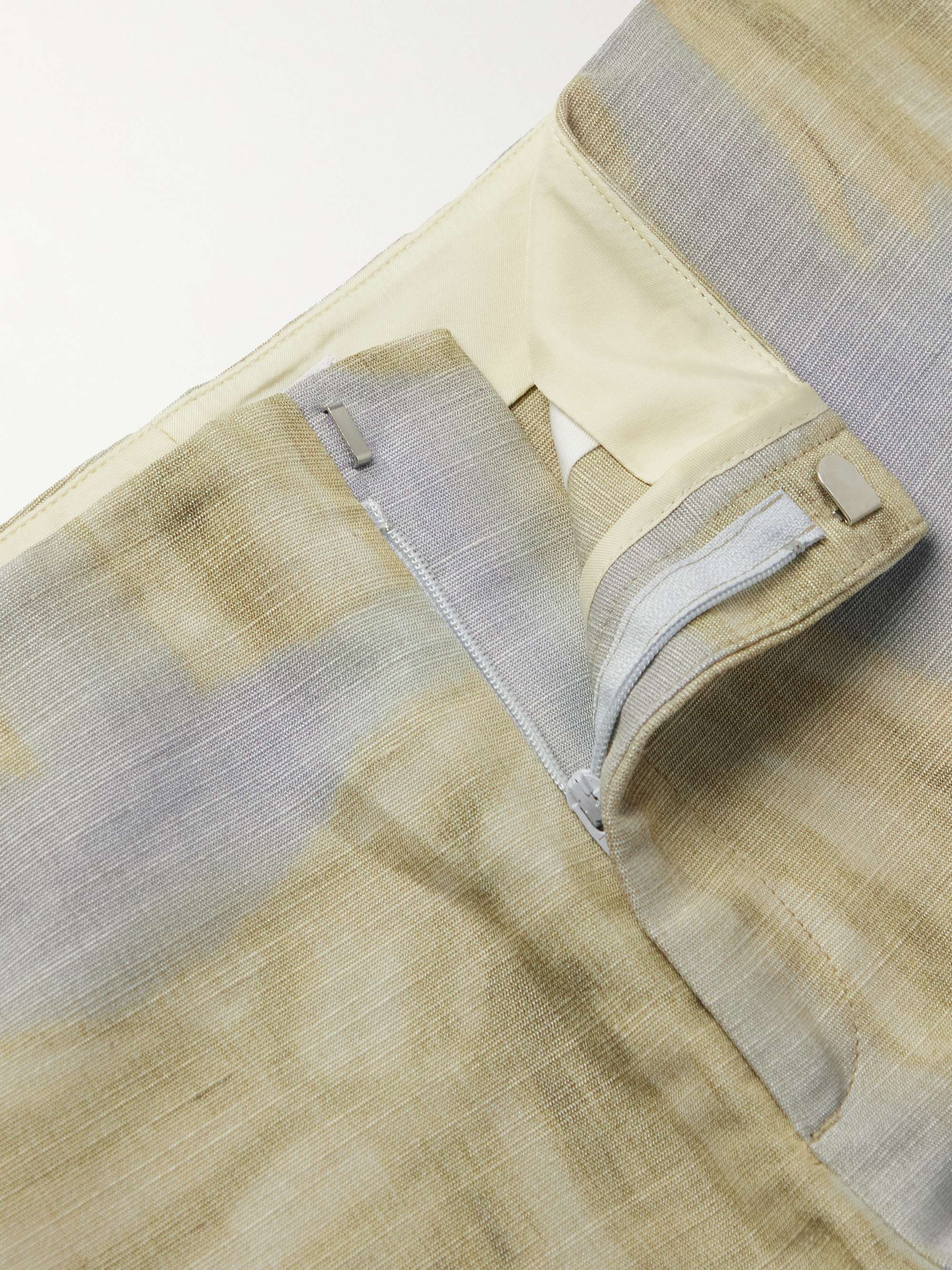 ACNE STUDIOS + Karen Kilimnik Slim-Fit Flared Printed Woven Suit Trousers