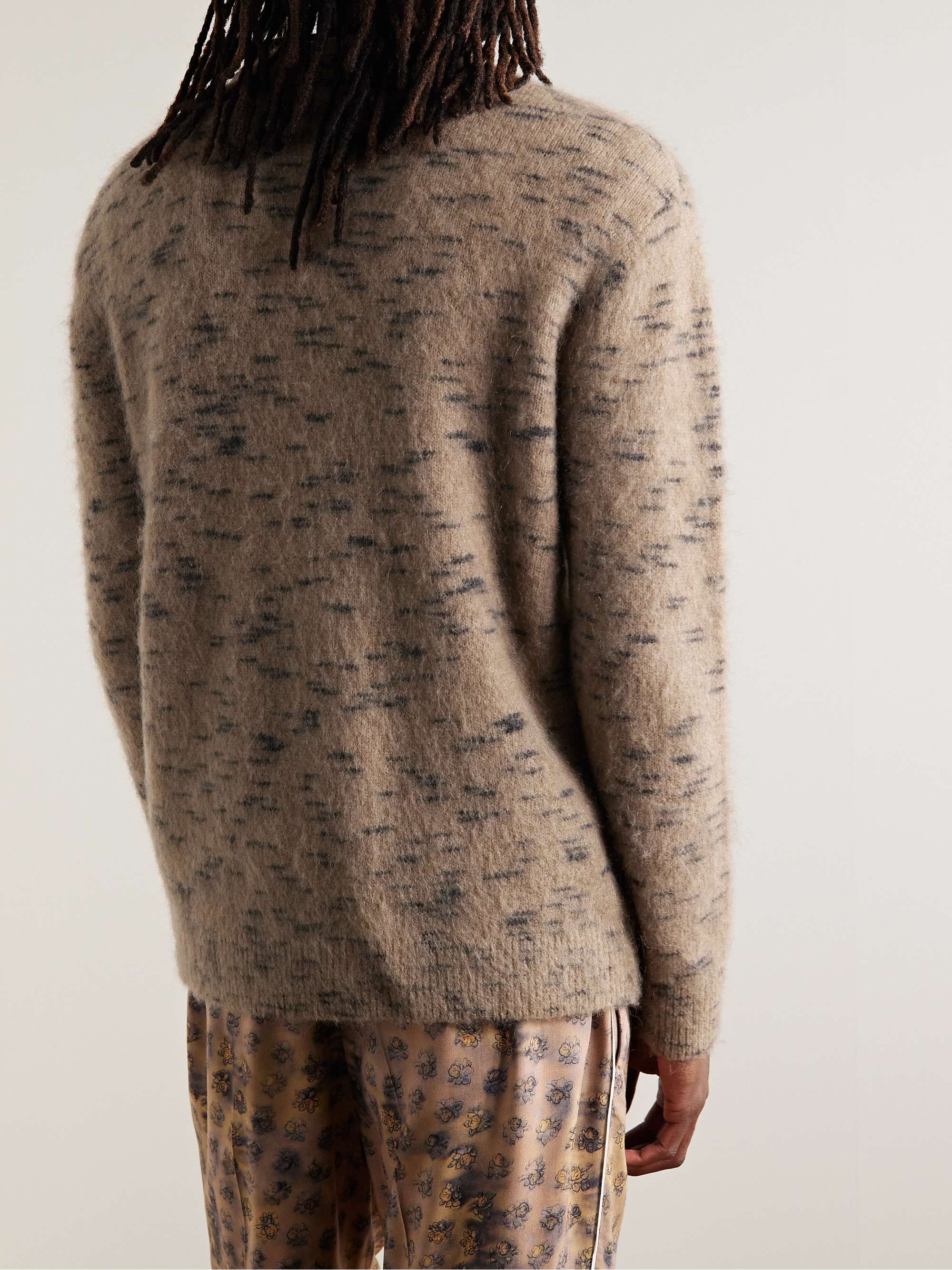 ACNE STUDIOS Kristova Brushed Jacquard-Knit Sweater