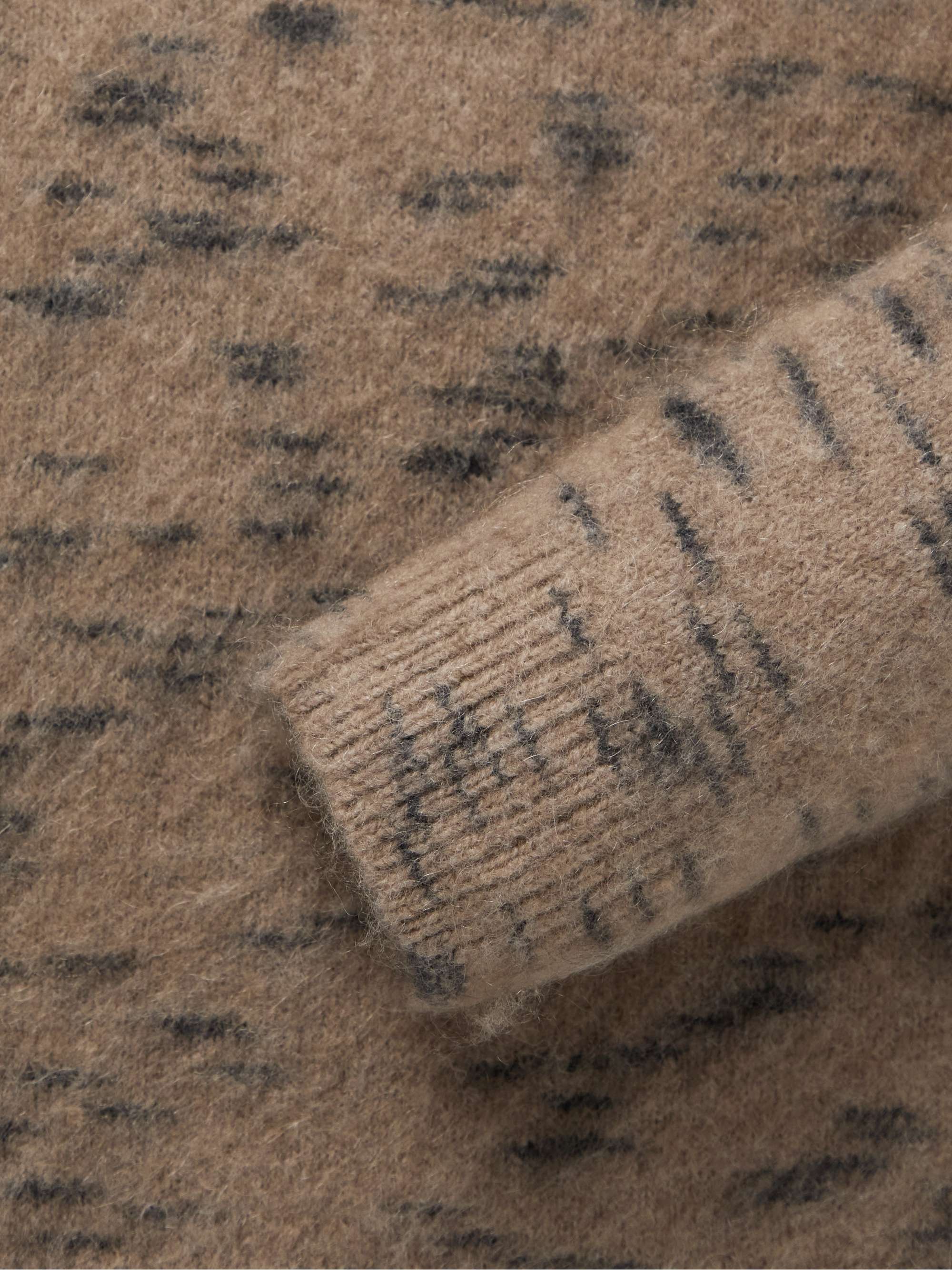 ACNE STUDIOS Kristova Brushed Jacquard-Knit Sweater