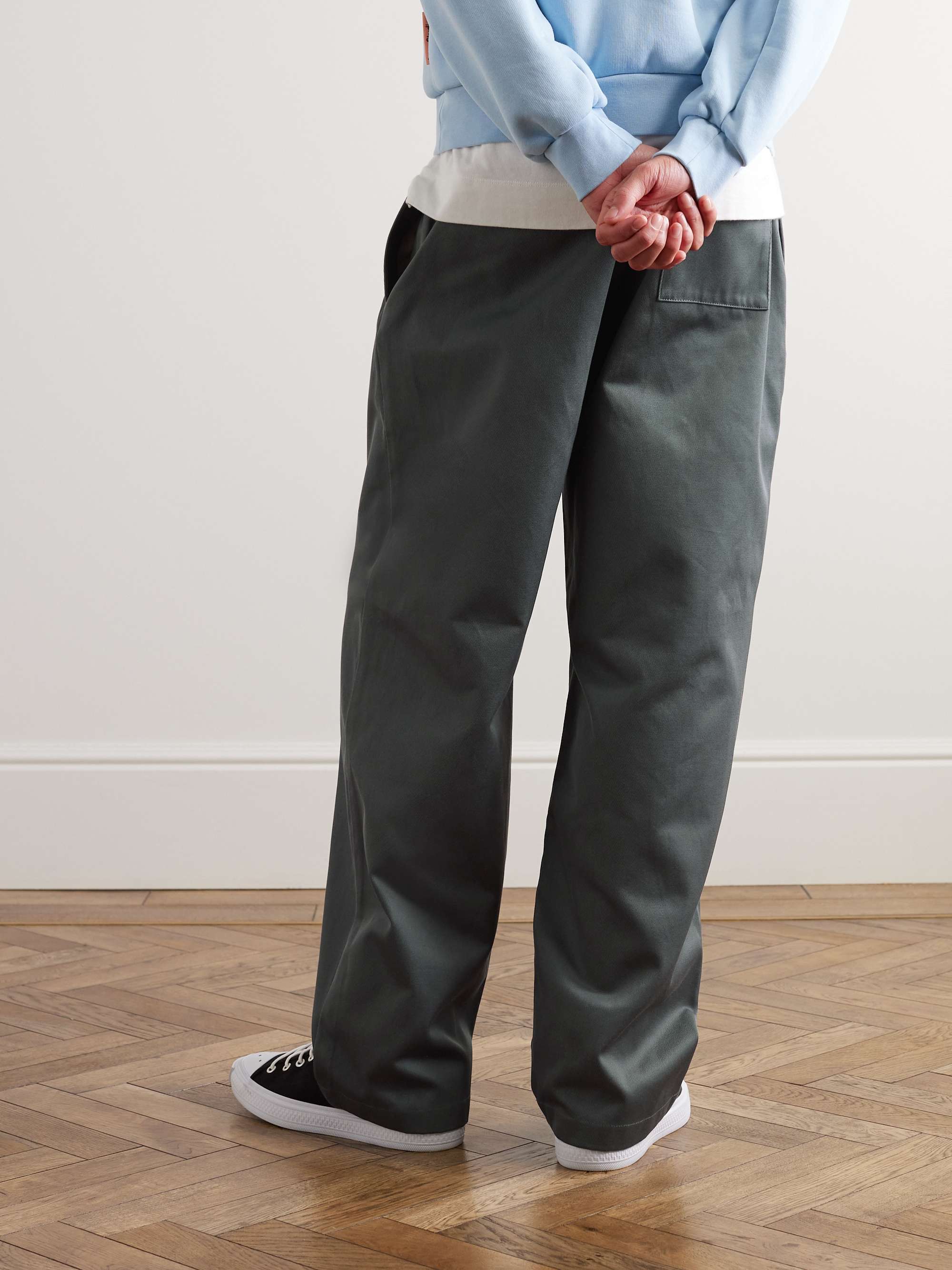 ACNE STUDIOS Prudent Wide-Leg Cotton-Twill Trousers