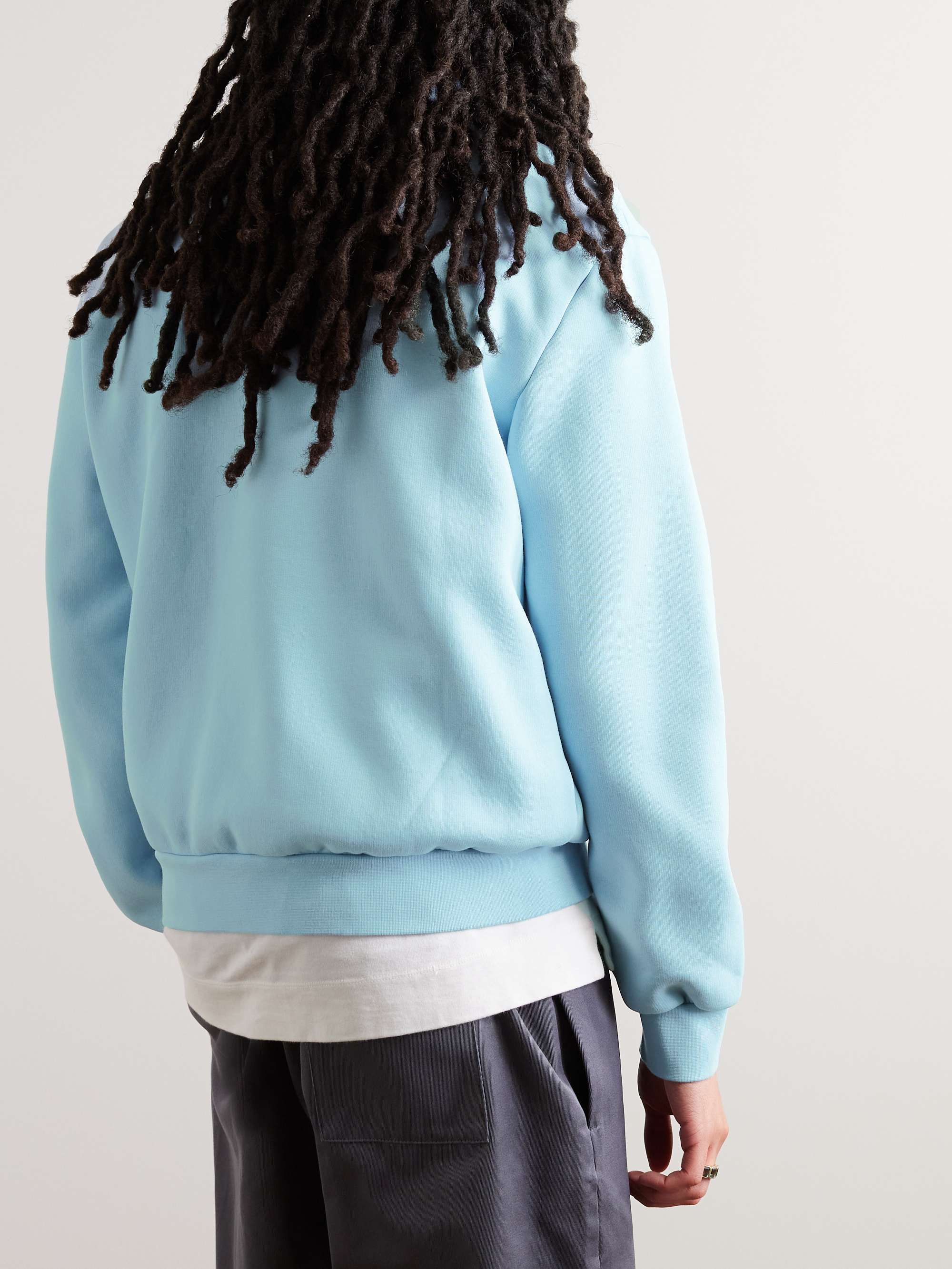 ACNE STUDIOS Fenrik Cotton-Blend Jersey Half-Zip Sweatshirt