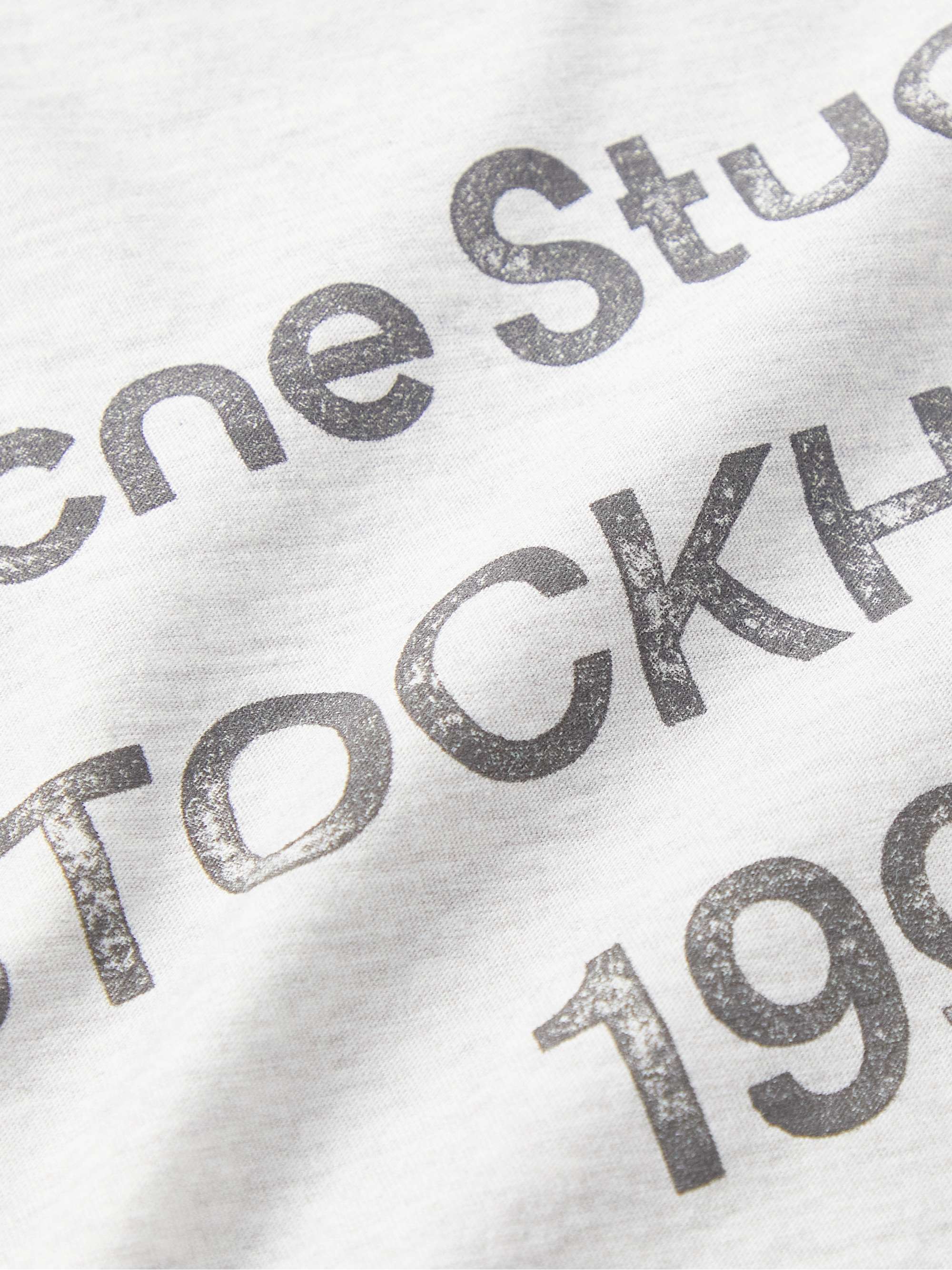 ACNE STUDIOS Oversized Distressed Logo-Print Cotton and Hemp-Blend Jersey T-shirt