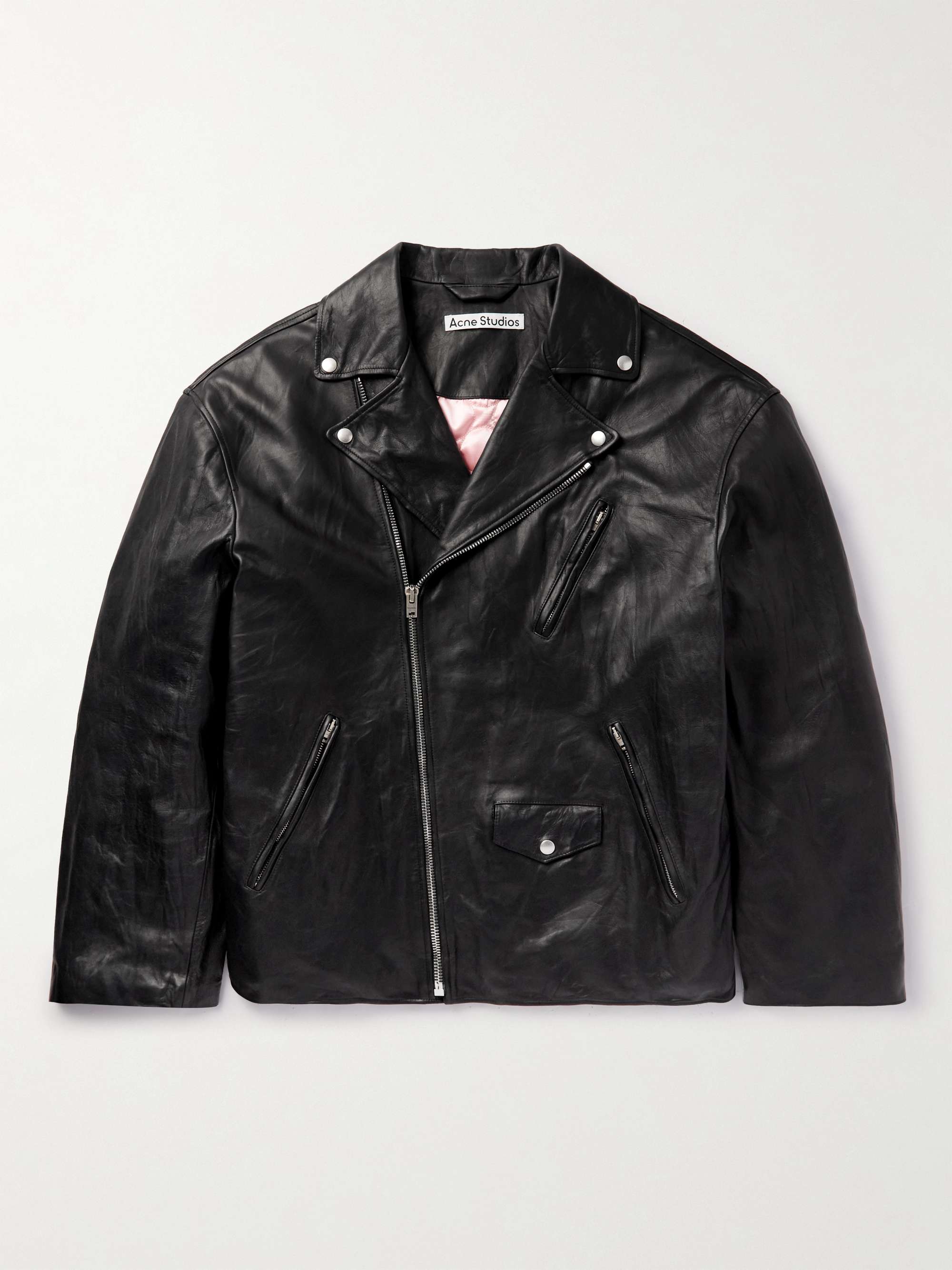 Distressed Leather Jacket