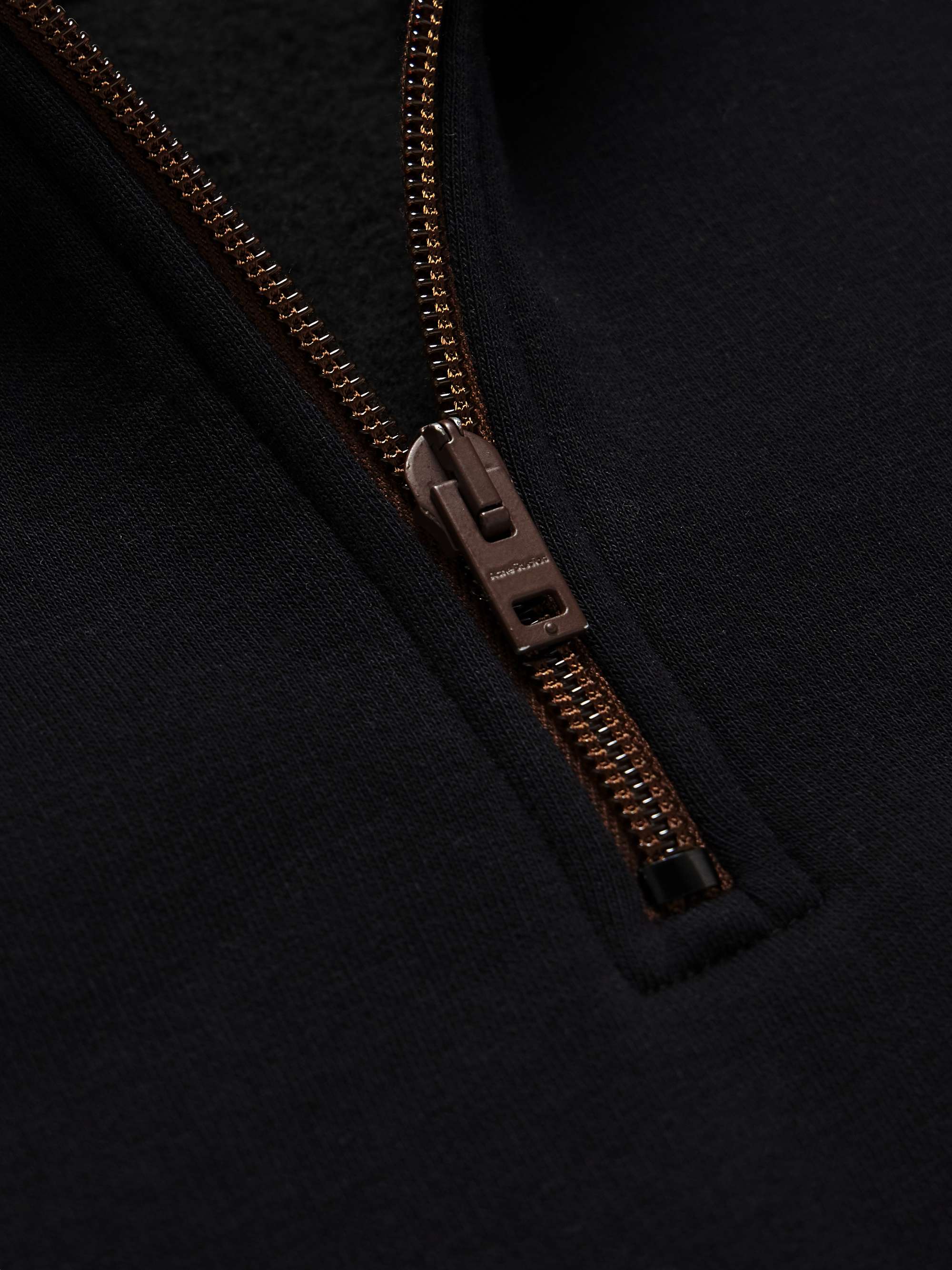 ACNE STUDIOS Fenrik Cotton-Blend Jersey Half-Zip Sweatshirt