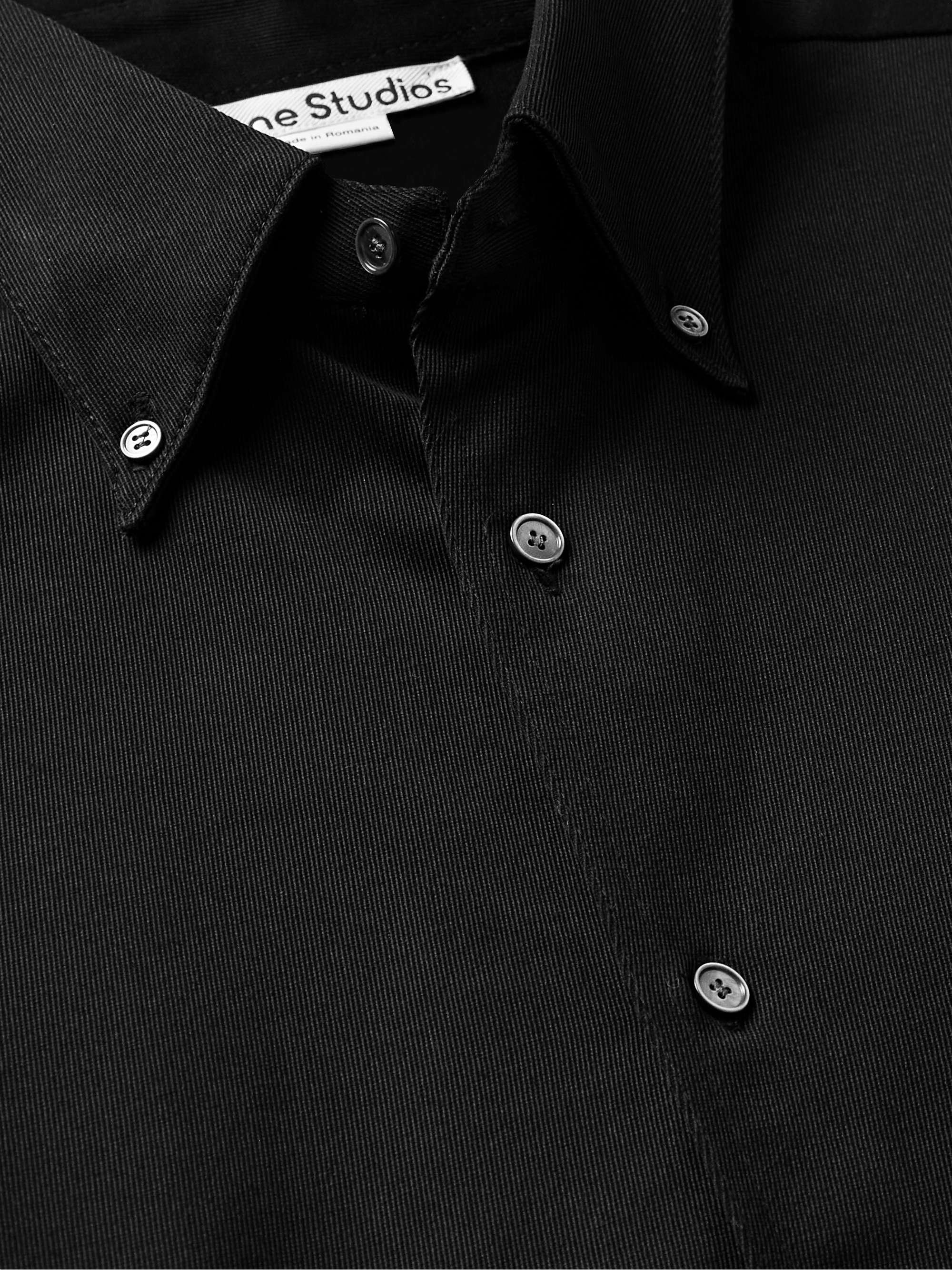 ACNE STUDIOS Odrox Button-Down Collar Cotton-Twill Overshirt